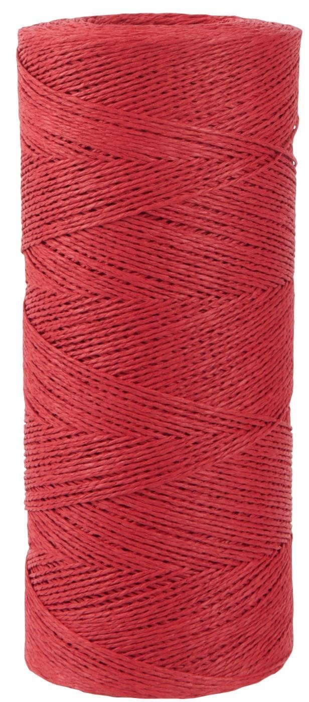 Papierfaden Schnur dünn, rot 