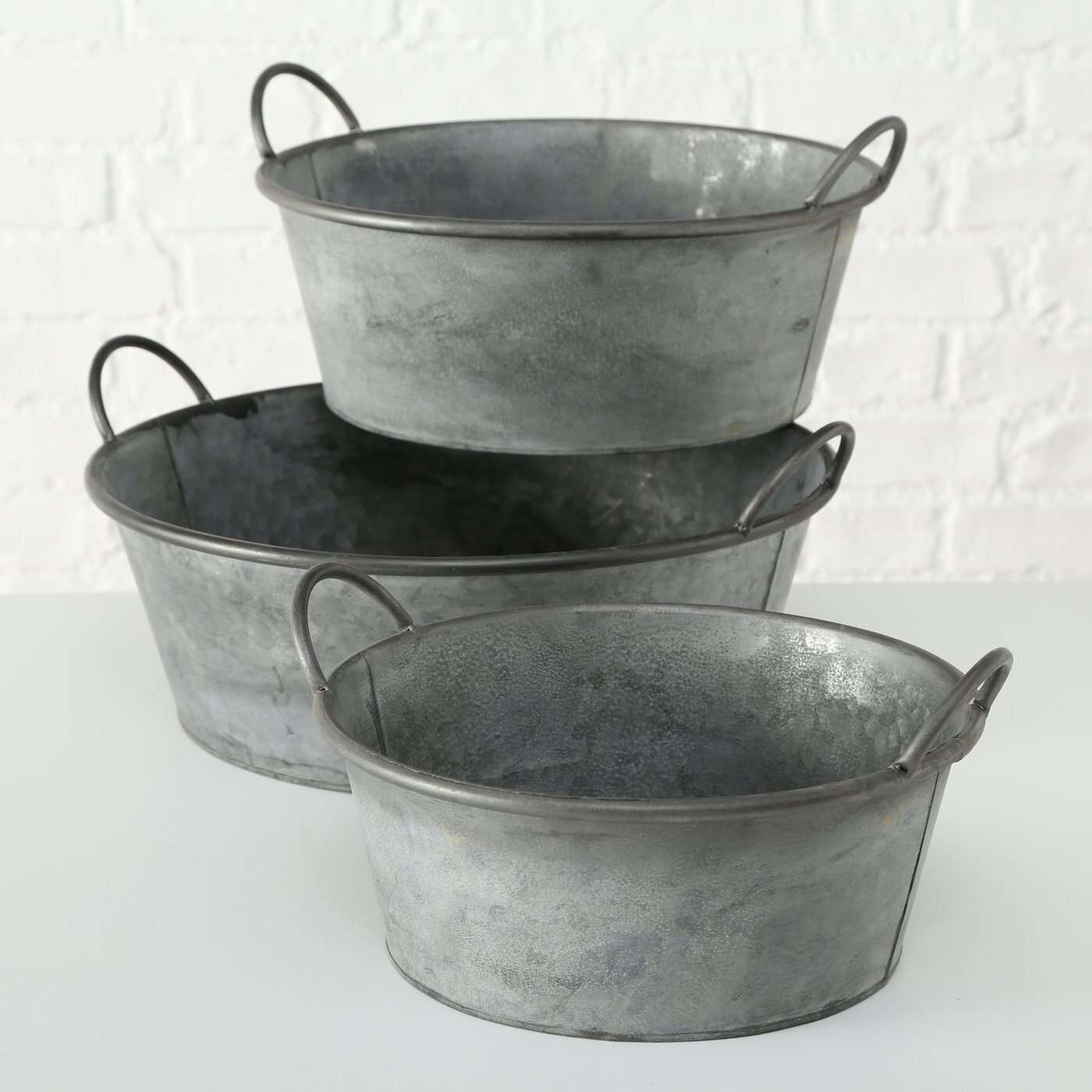 Pflanztöpfe Jackson 3er, grau