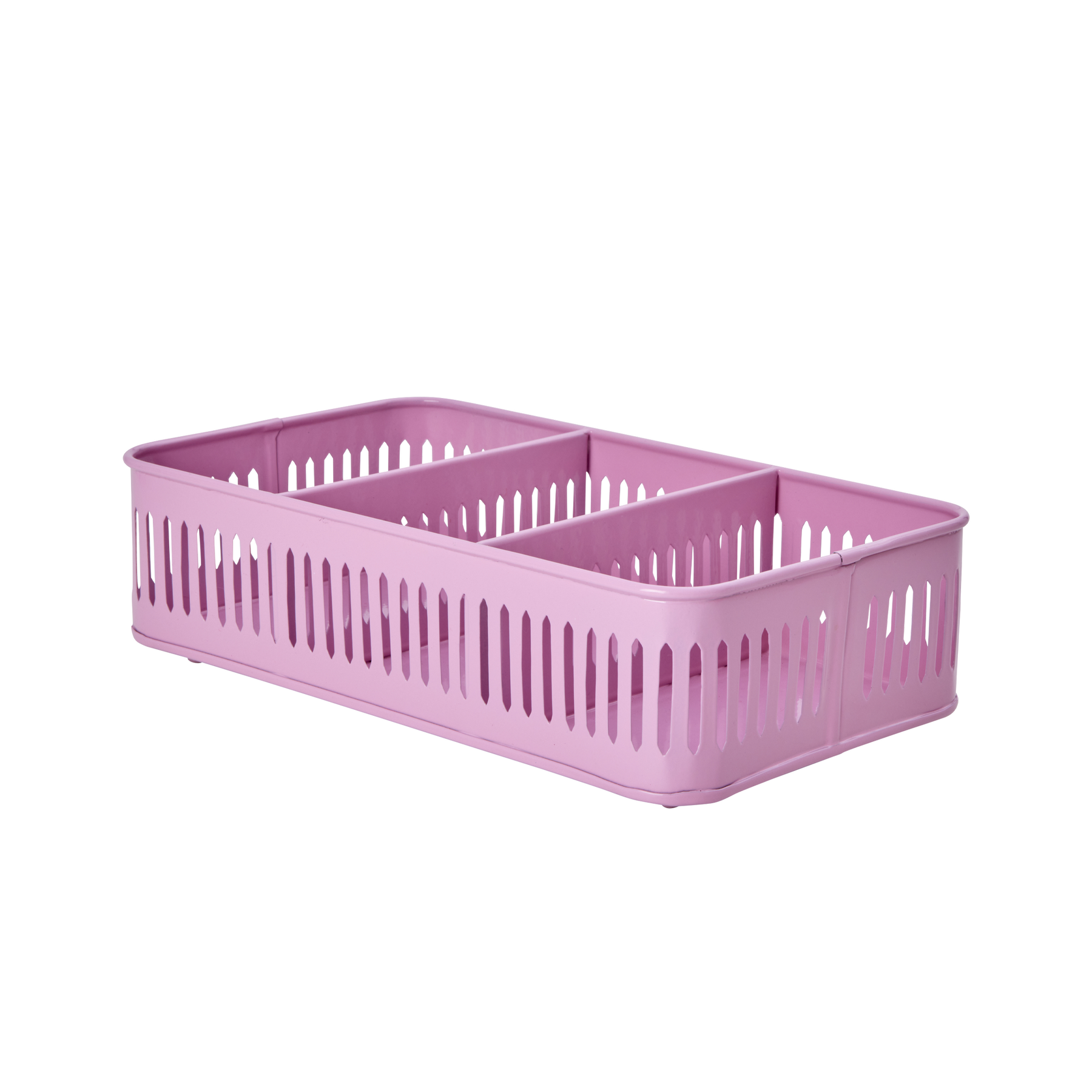 Besteck Korb aus Metall, pink, pink 31 x 17 x 9 cm
