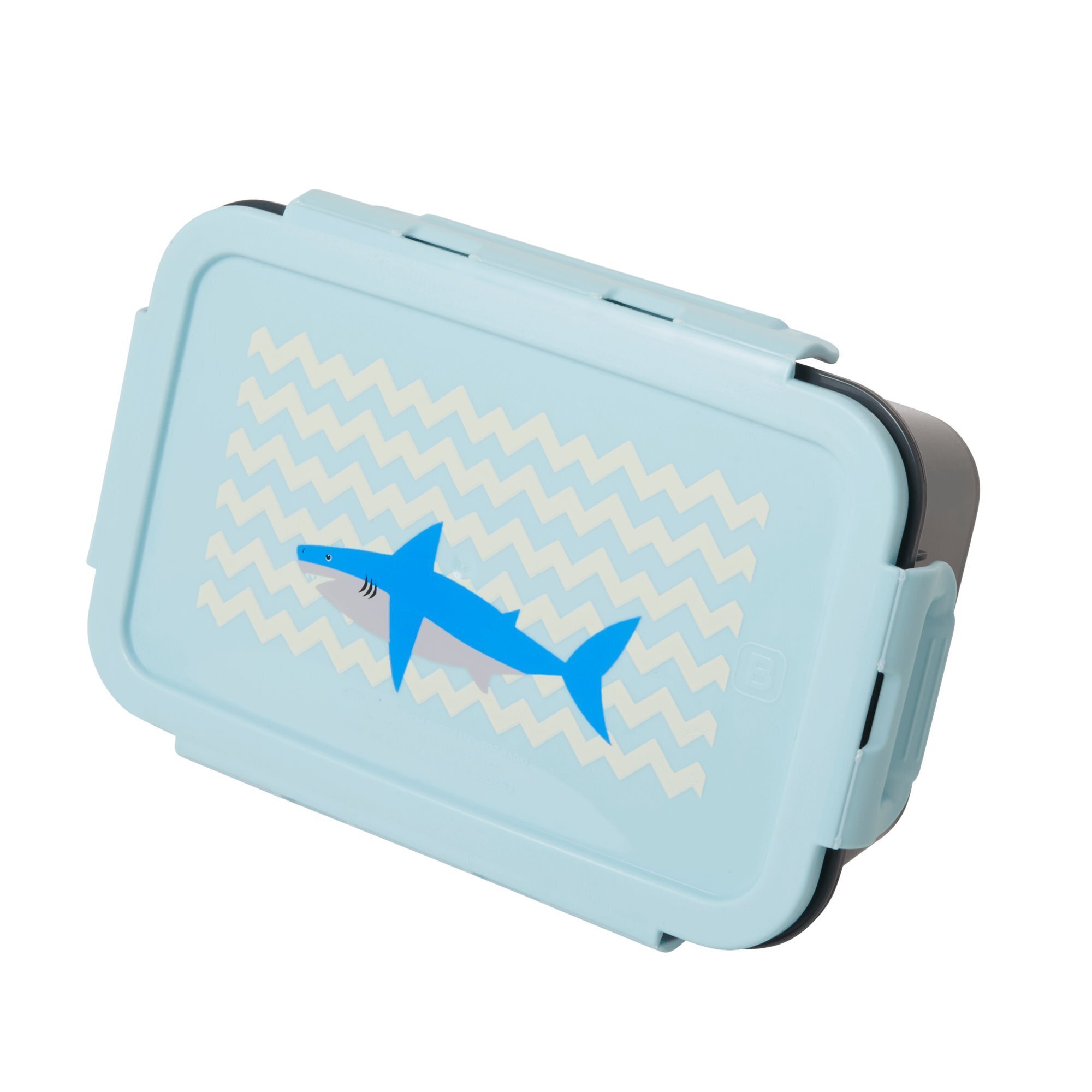 Brotdose 5-tlg. Shark Print, blau 