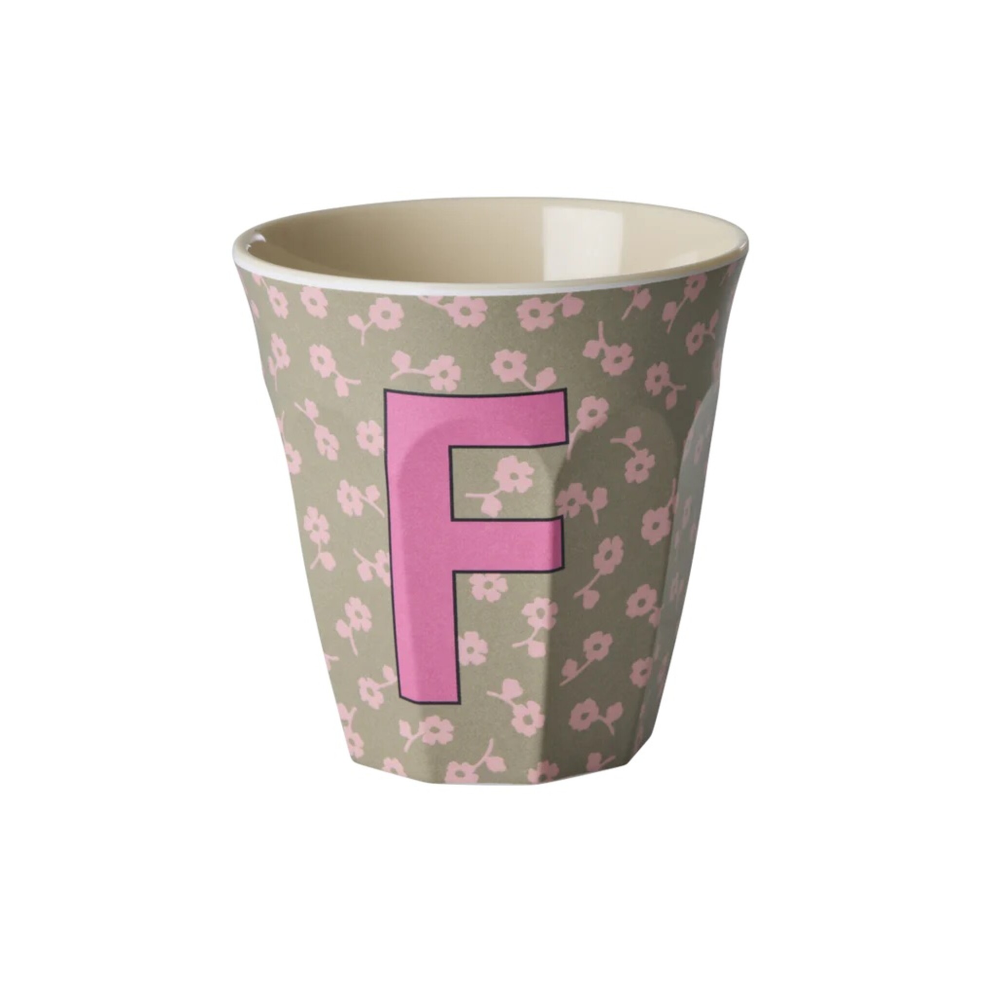 Buchstaben-Becher mit Blumen Medium, diverse 