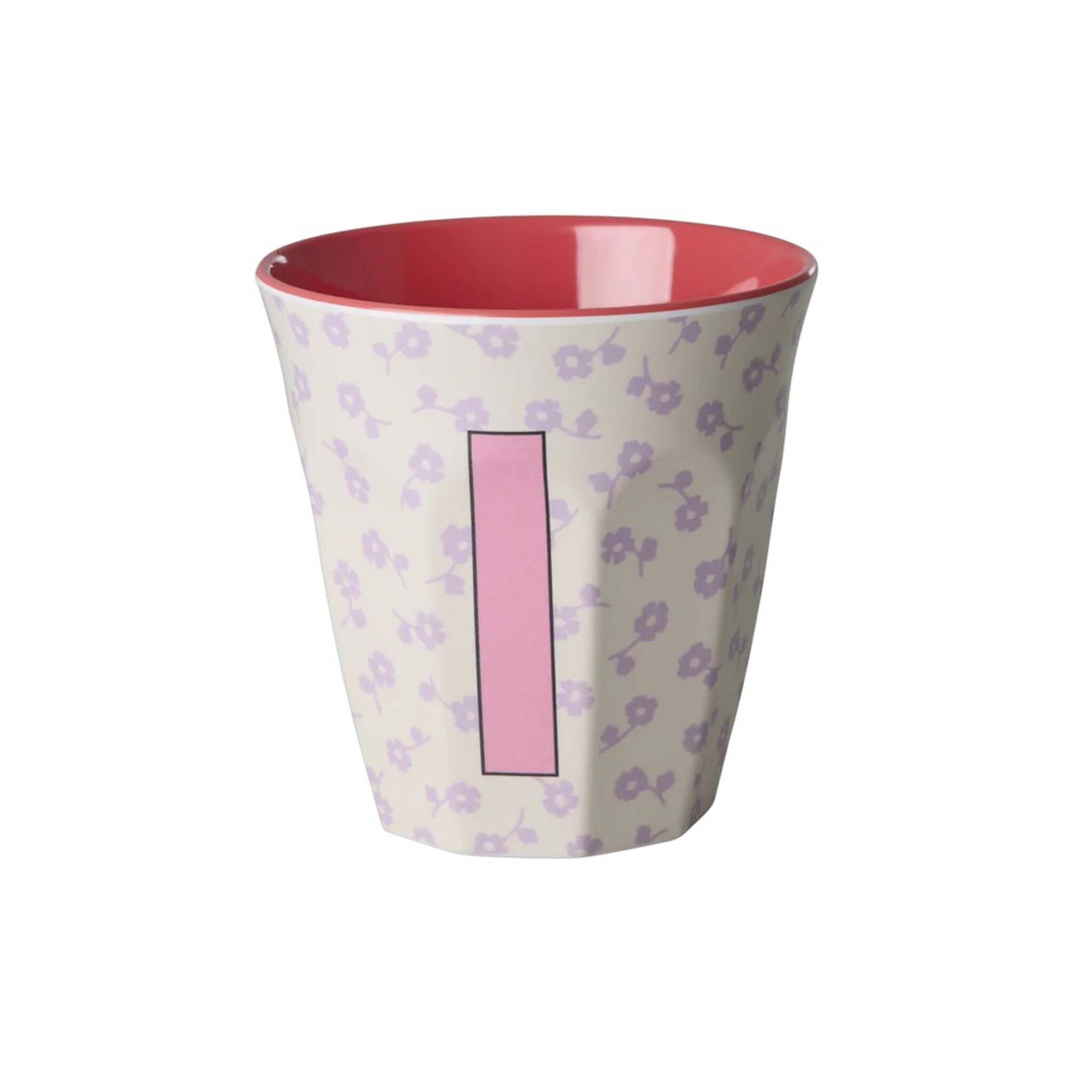 Buchstaben-Becher mit Blumen Medium, diverse 