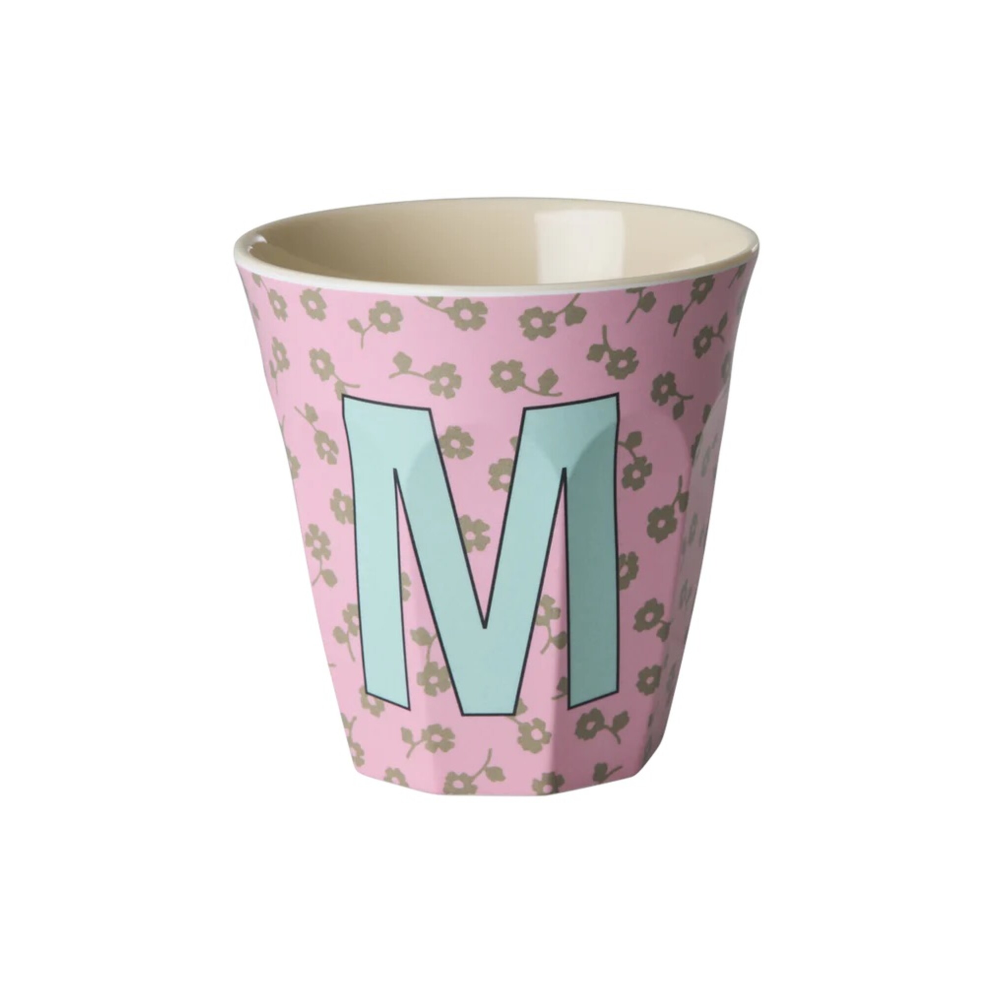 Buchstaben-Becher mit Blumen Medium, diverse 