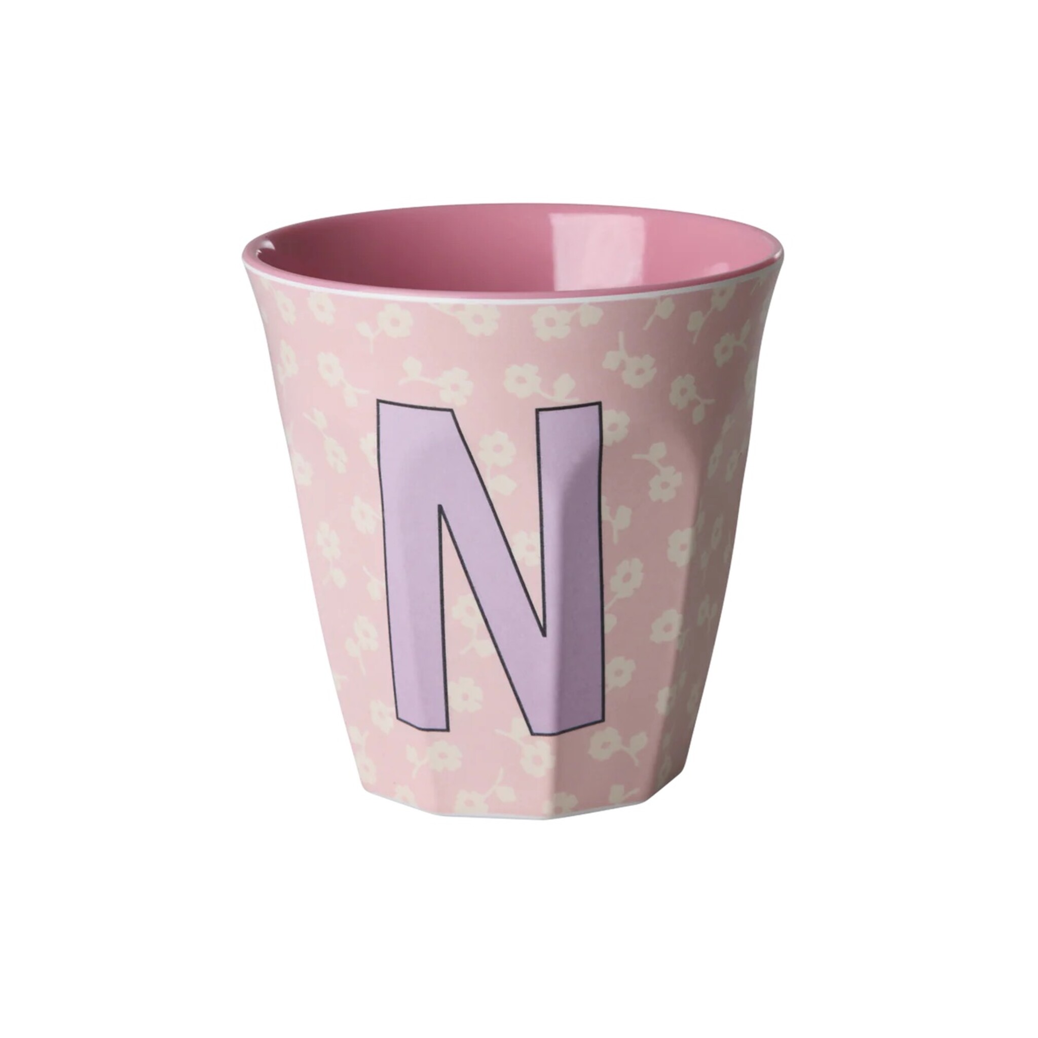 Buchstaben-Becher mit Blumen Medium, diverse 