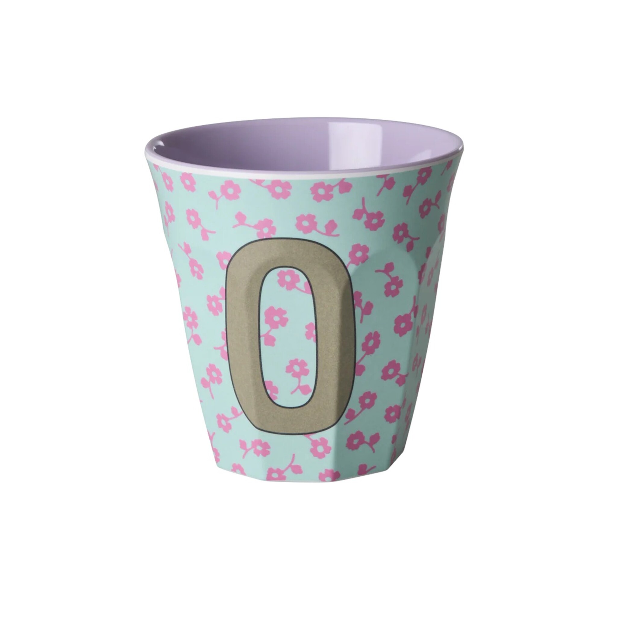 Buchstaben-Becher mit Blumen Medium, diverse 