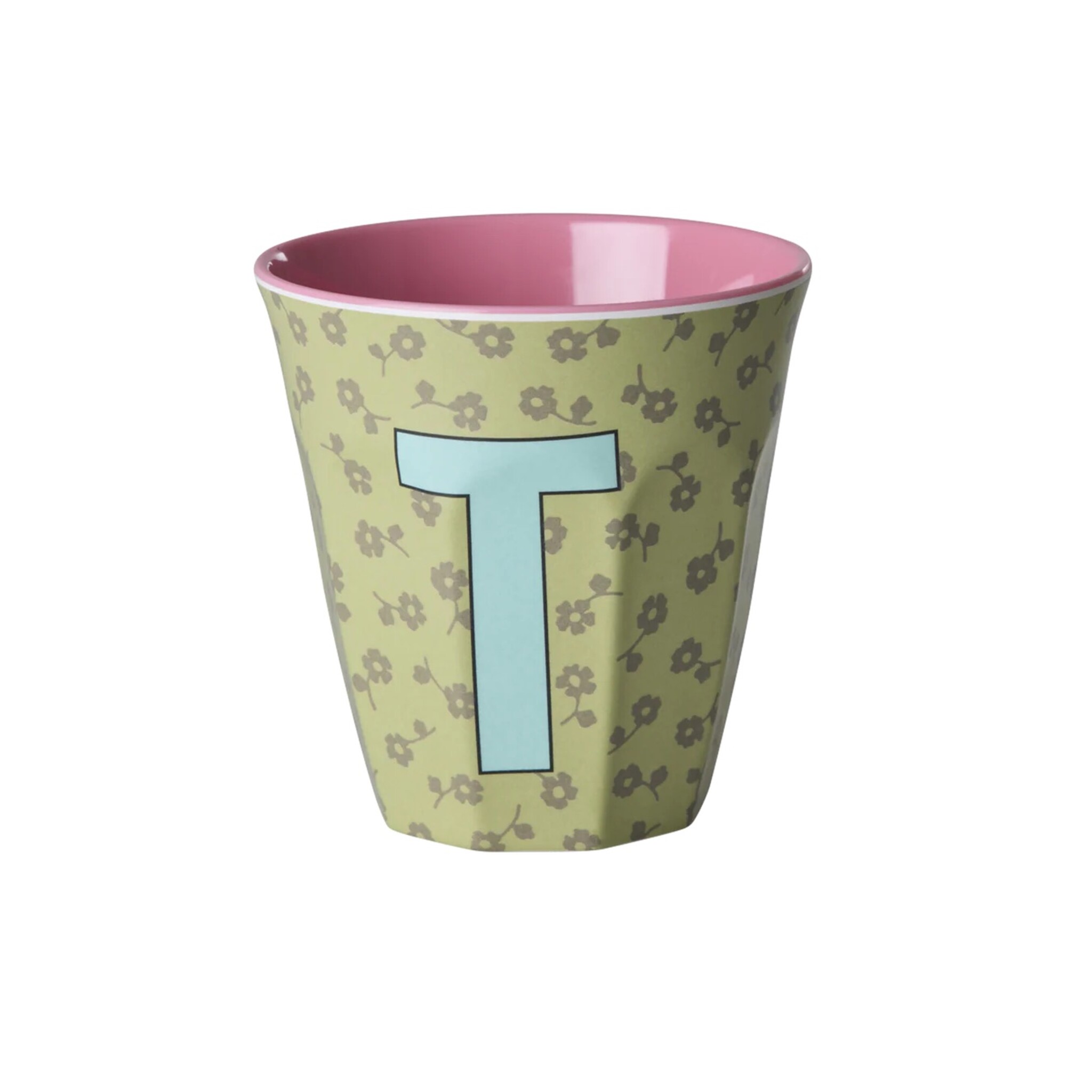 Buchstaben-Becher mit Blumen Medium, diverse 