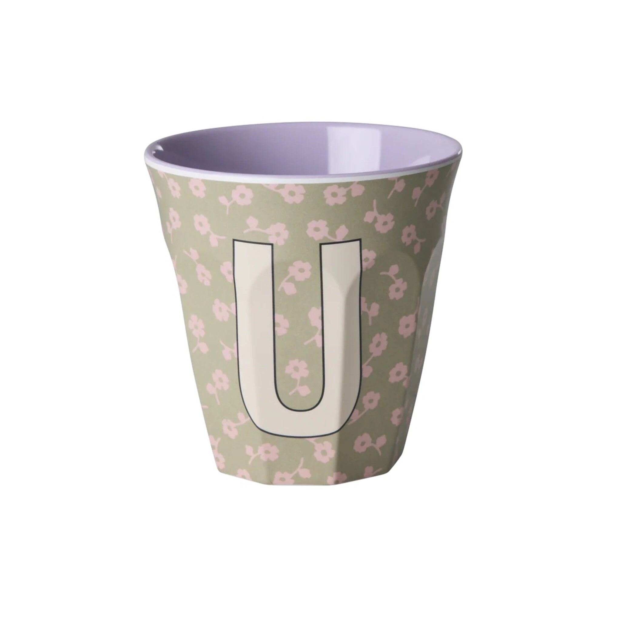 Buchstaben-Becher mit Blumen Medium, diverse 