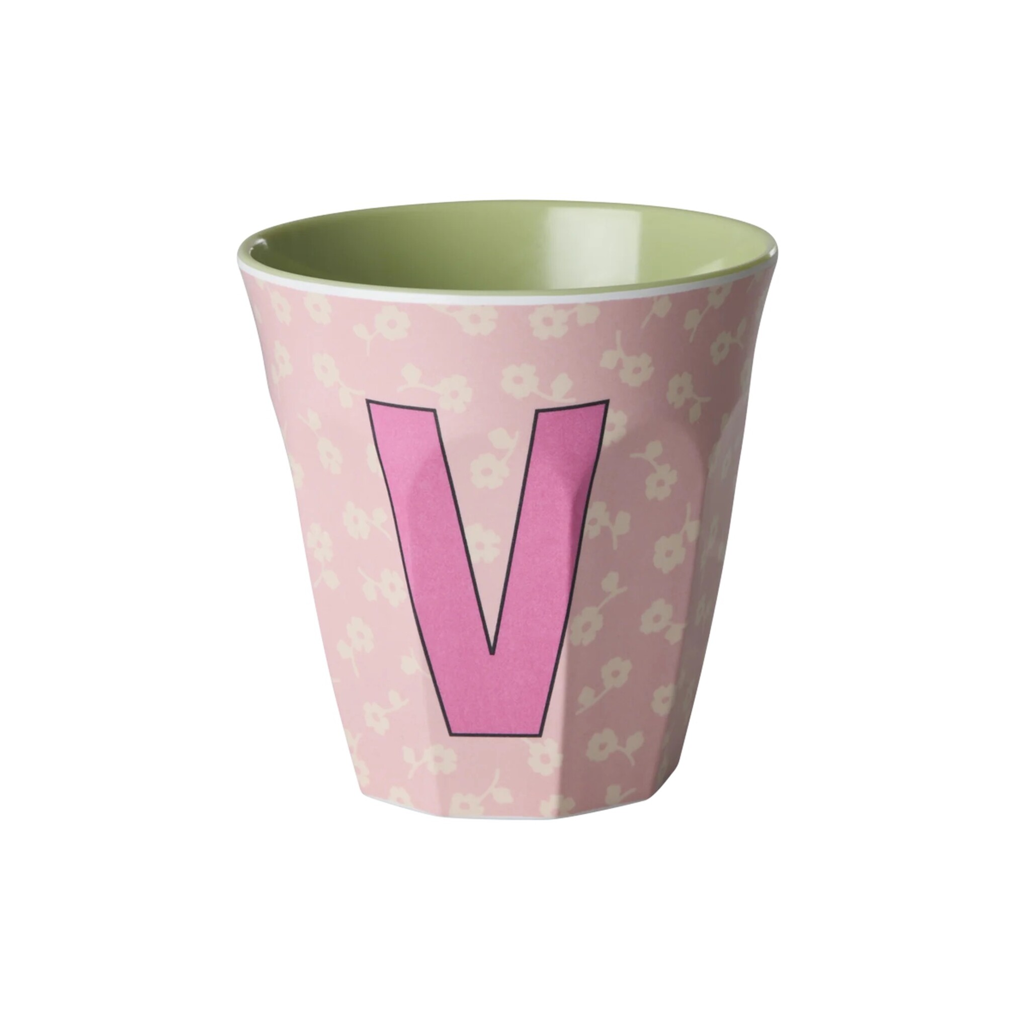 Buchstaben-Becher mit Blumen Medium, diverse 