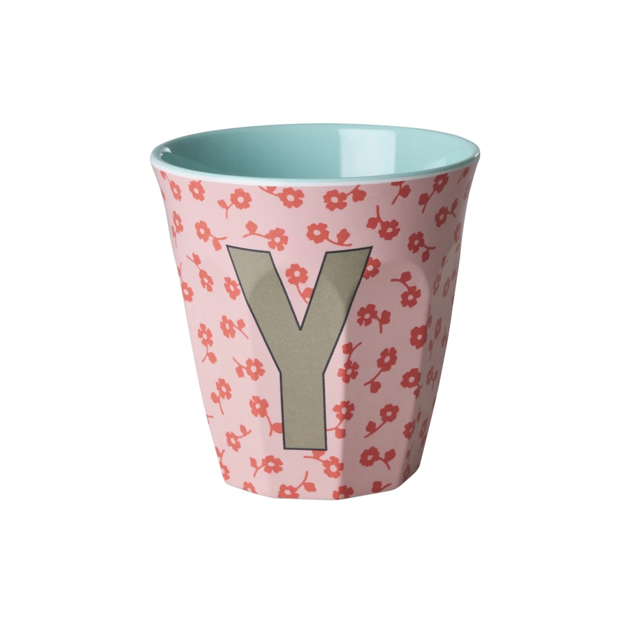 Buchstaben-Becher mit Blumen Medium, diverse 
