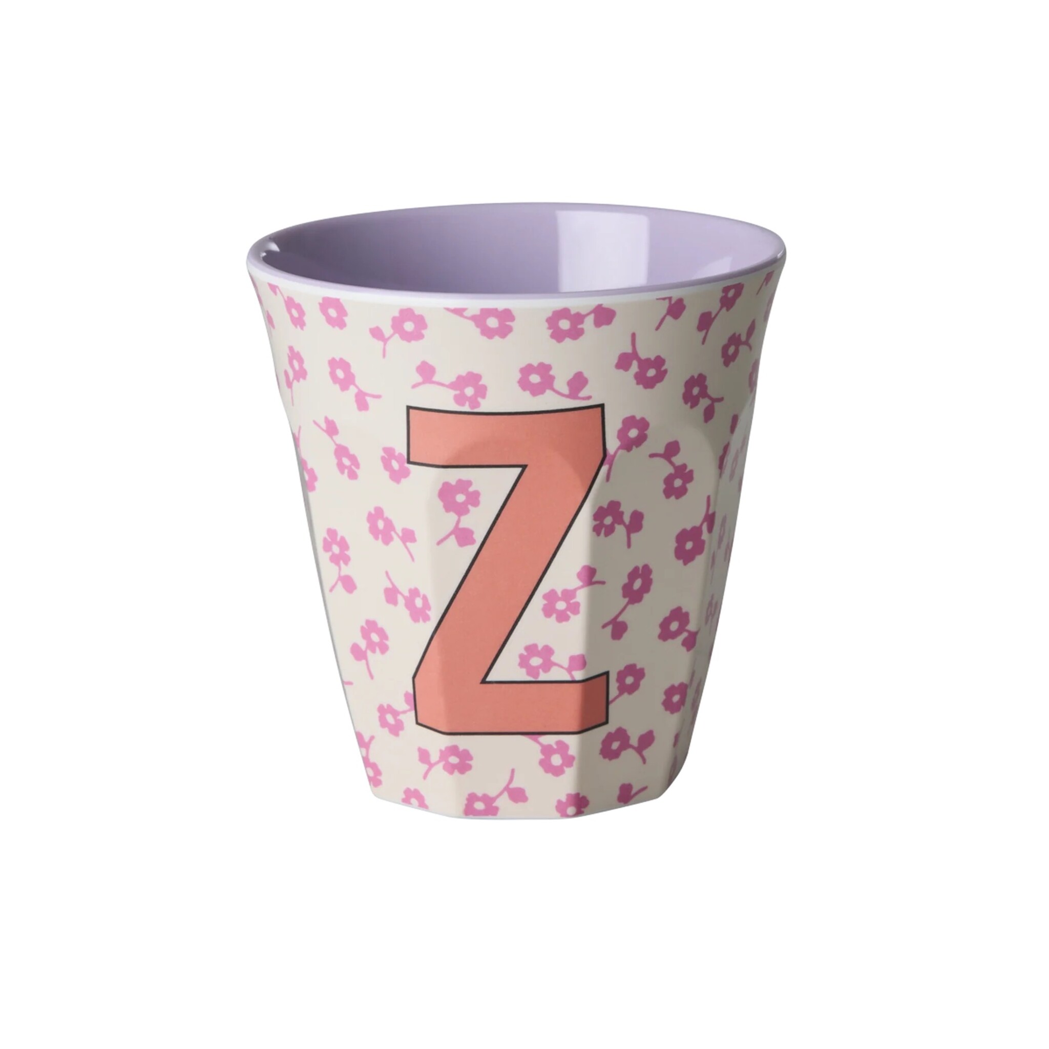 Buchstaben-Becher mit Blumen Medium, diverse 
