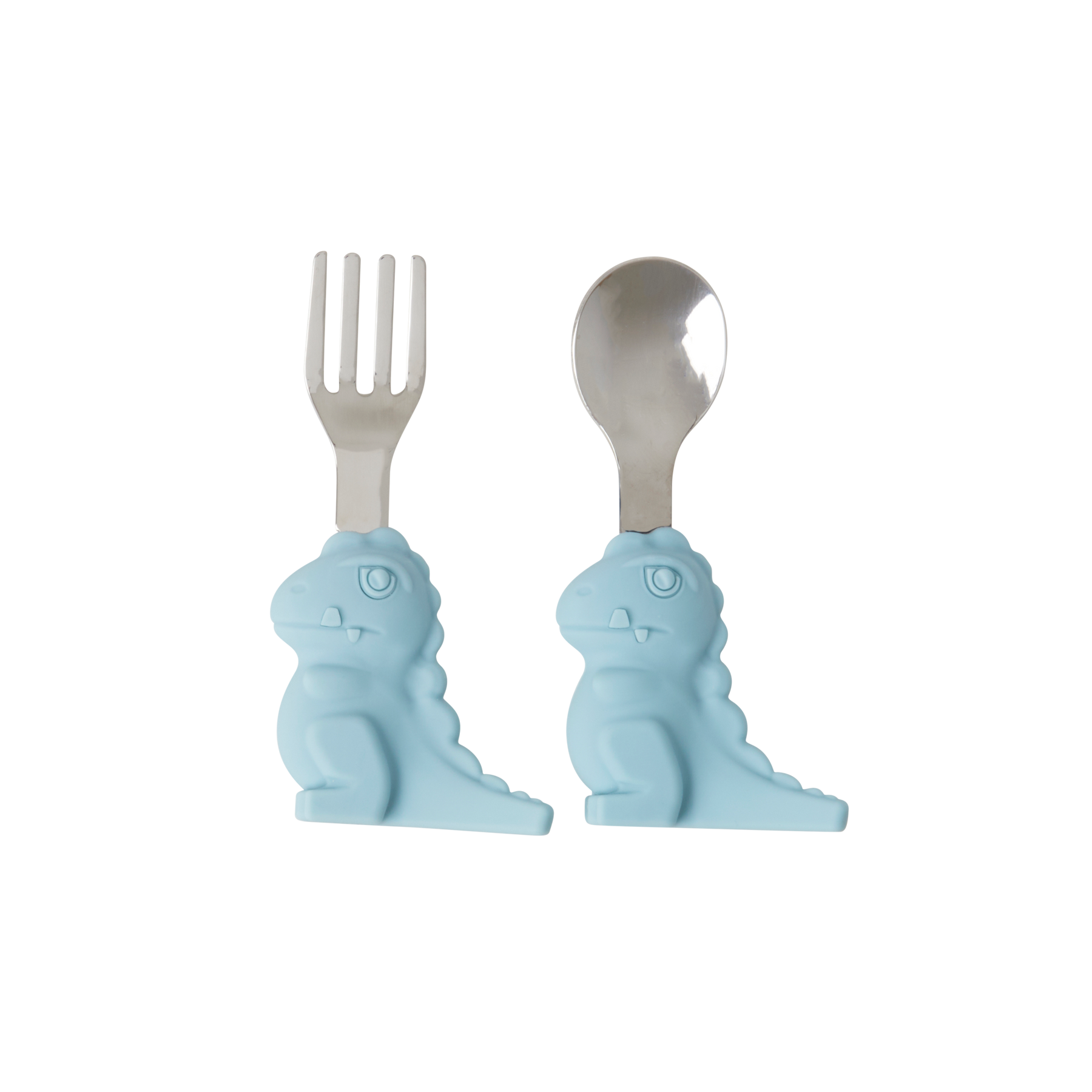 Dino Kinder Besteck Geschenkbox, blau 