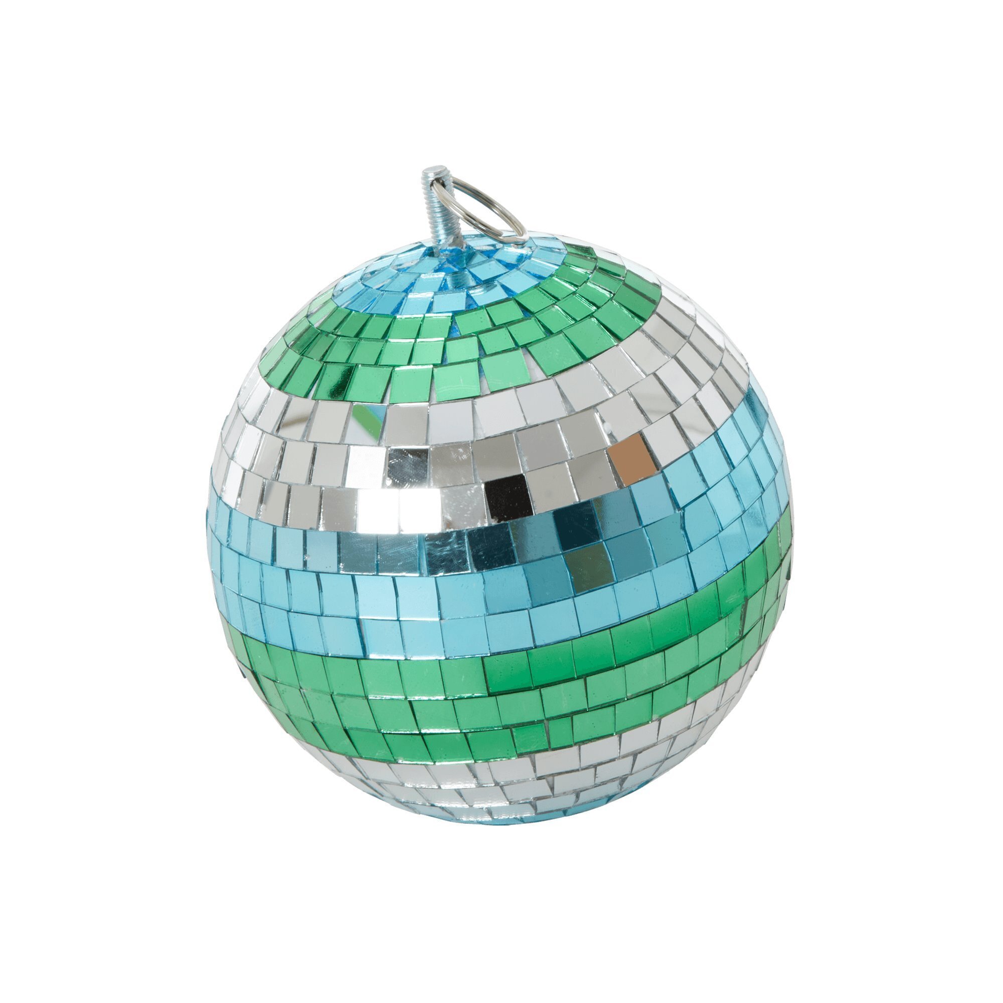 Diskokugel mit Streifen, grün Ø18cm