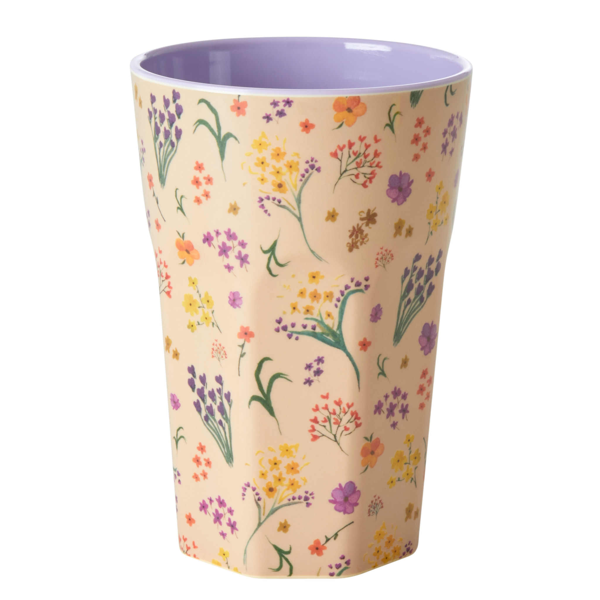Hoher Melamin Becher Wild Flower, lila 