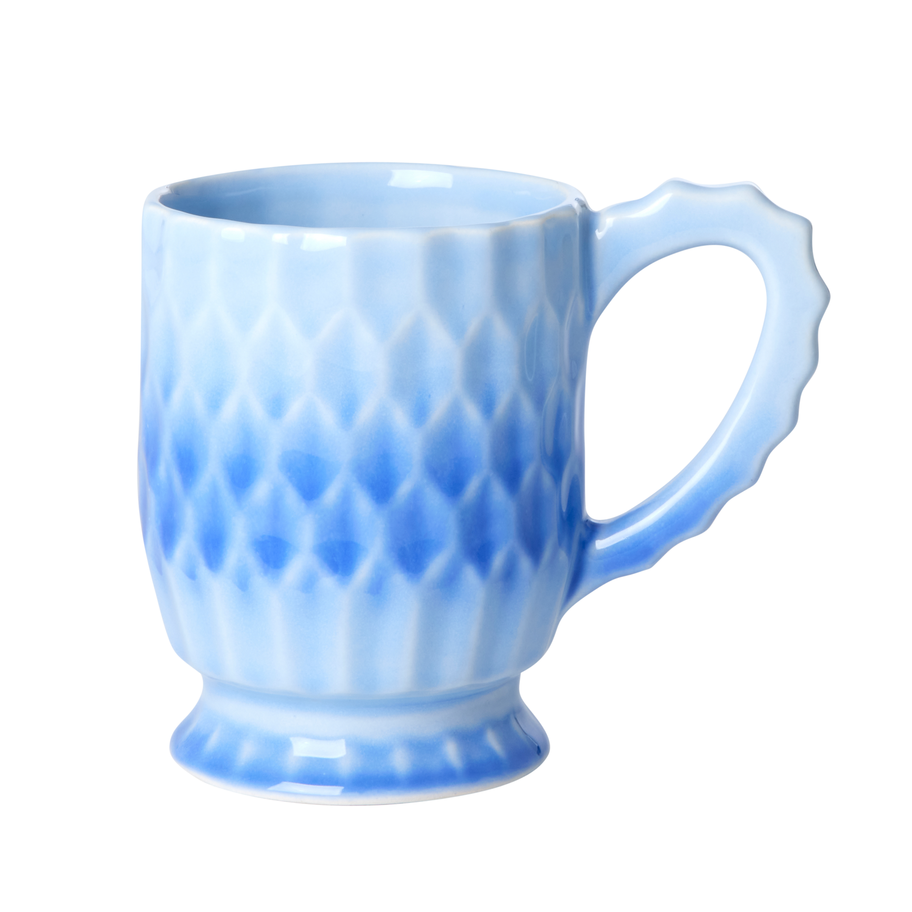 Keramik Becher, blau 