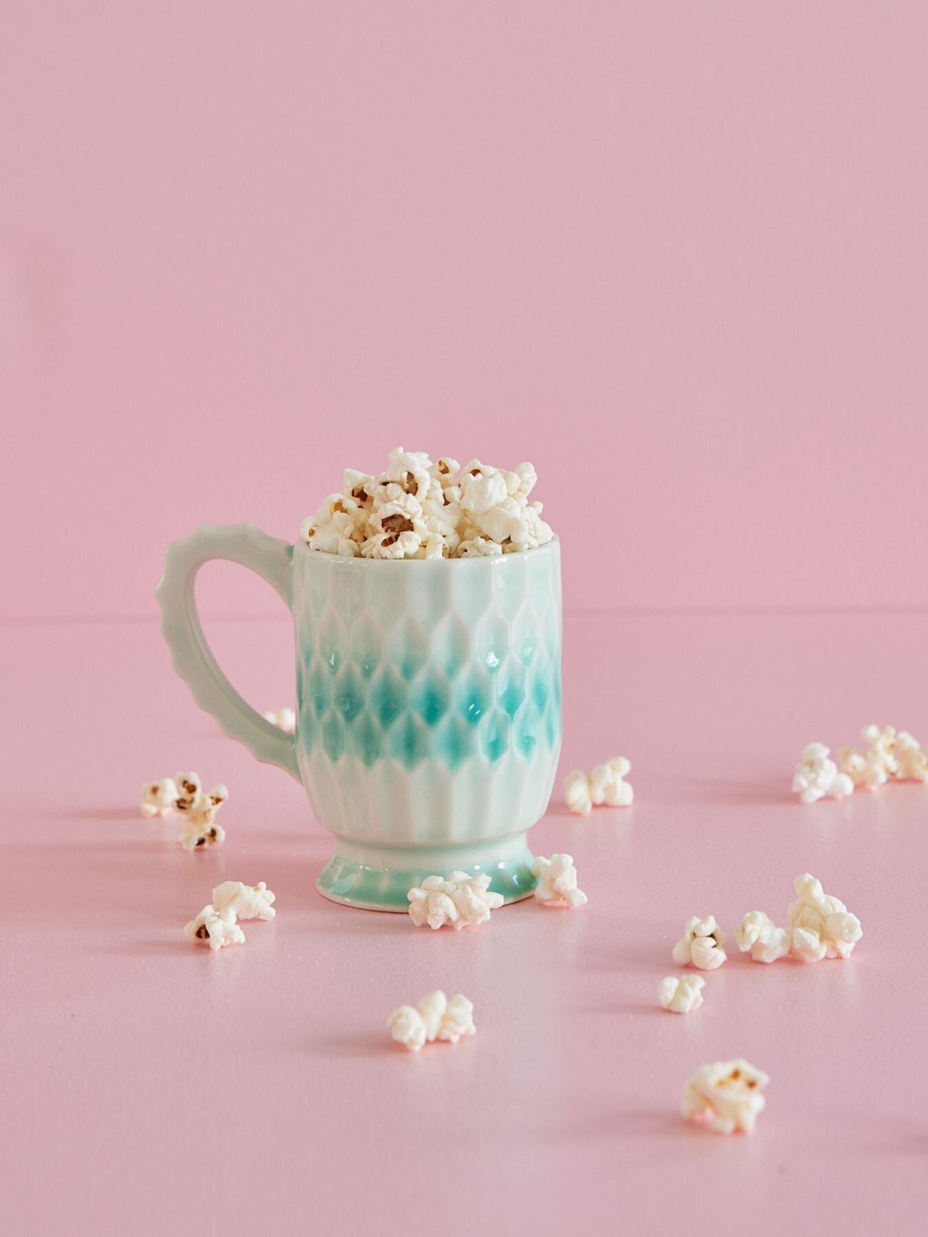 Keramik Becher, aqua 