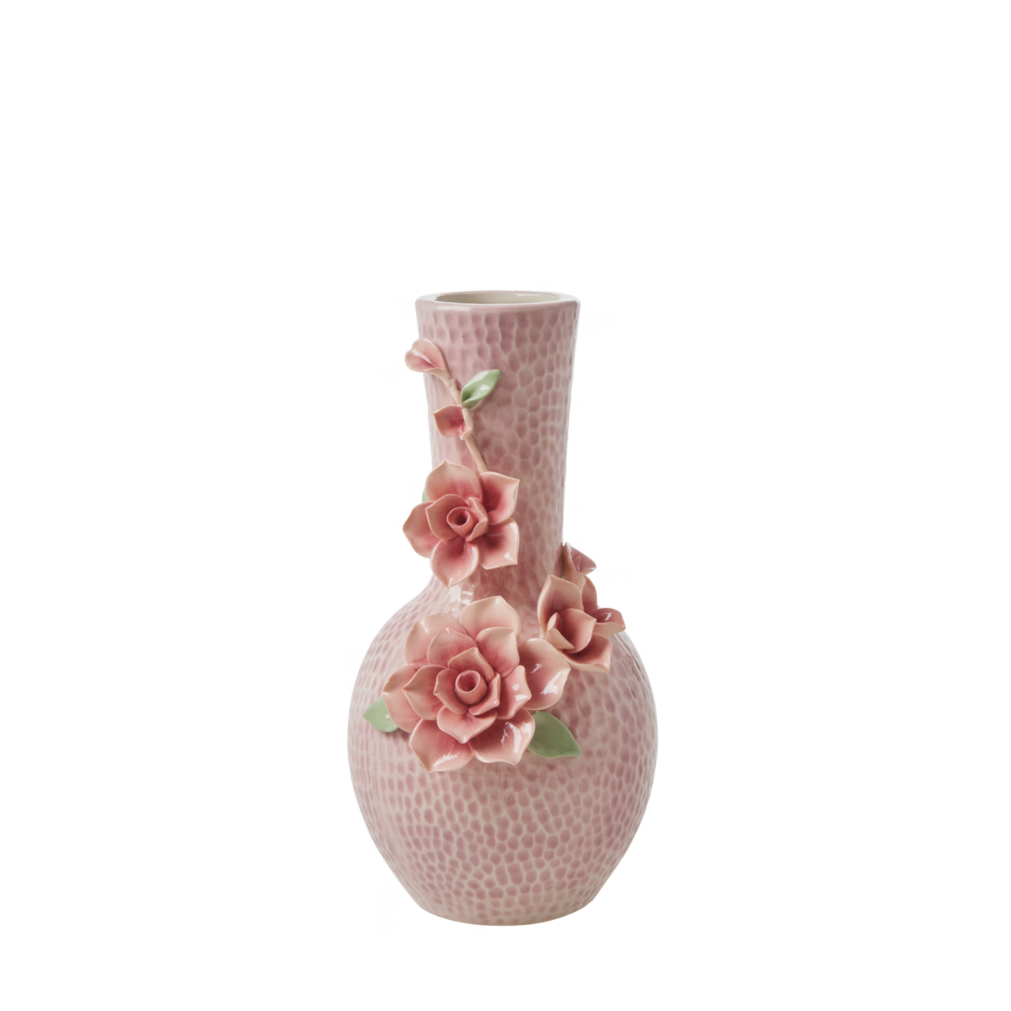 Keramik Vase Flower, pink 