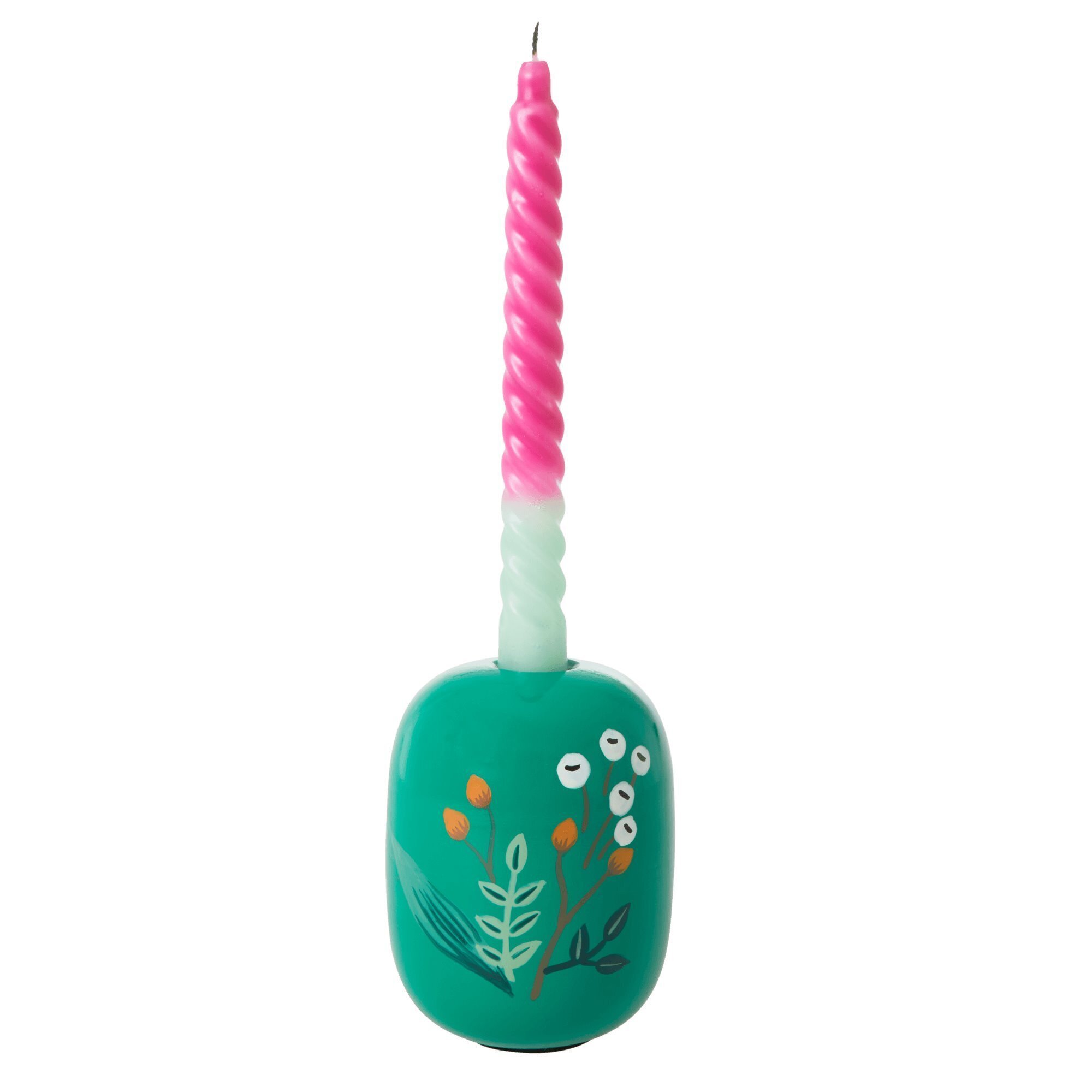 Kerzenhalter Large aus Metall, grün 