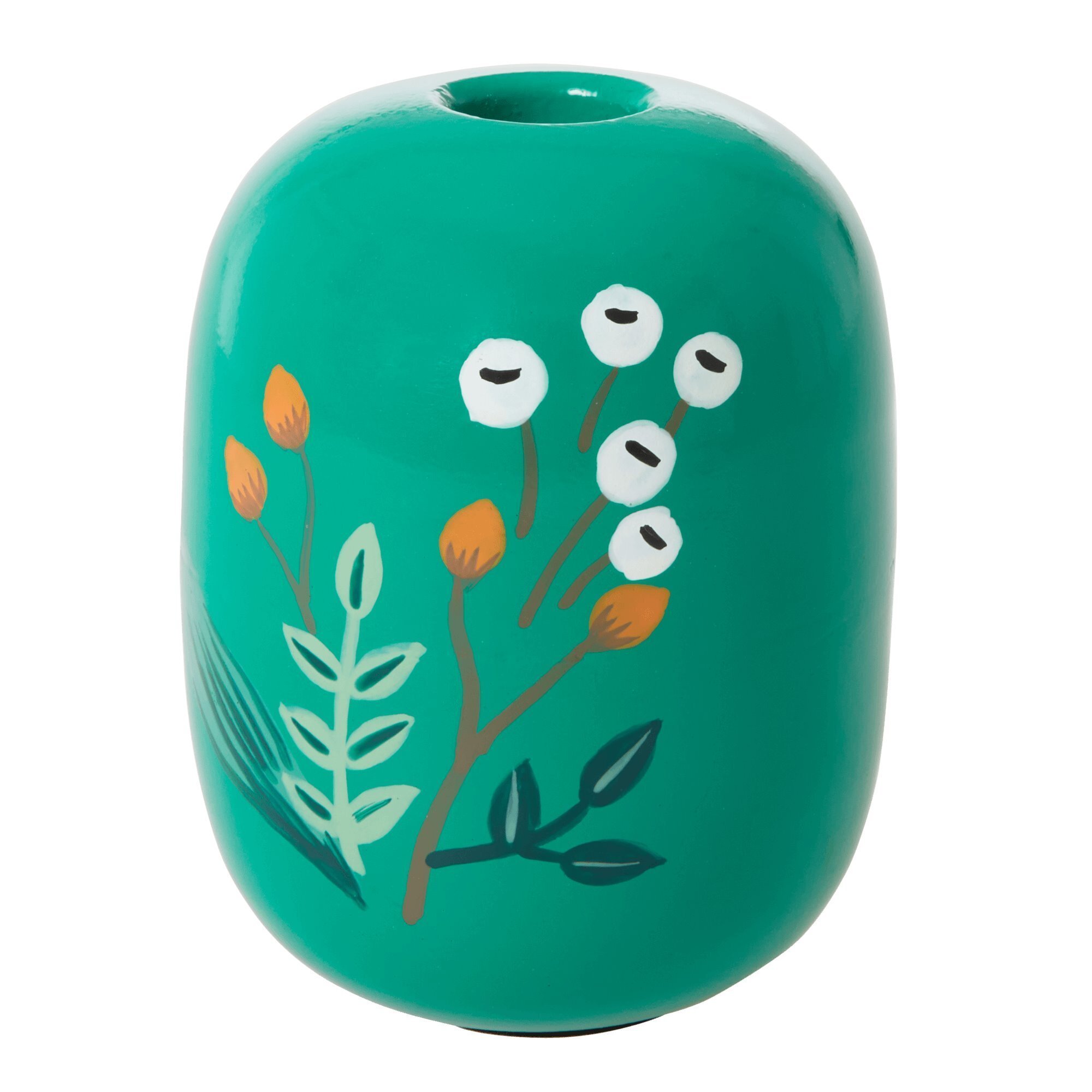 Kerzenhalter Large aus Metall, grün 