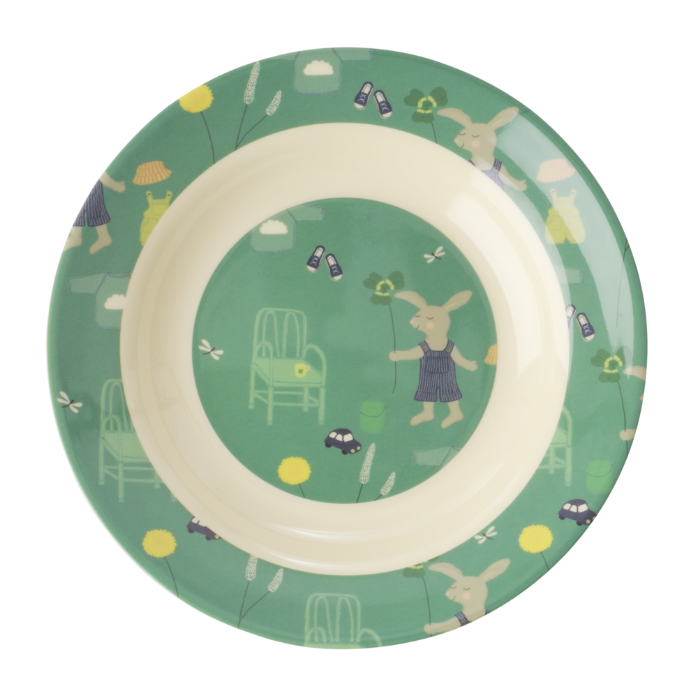 RICE Kinder-Schüssel Bunny, grün 