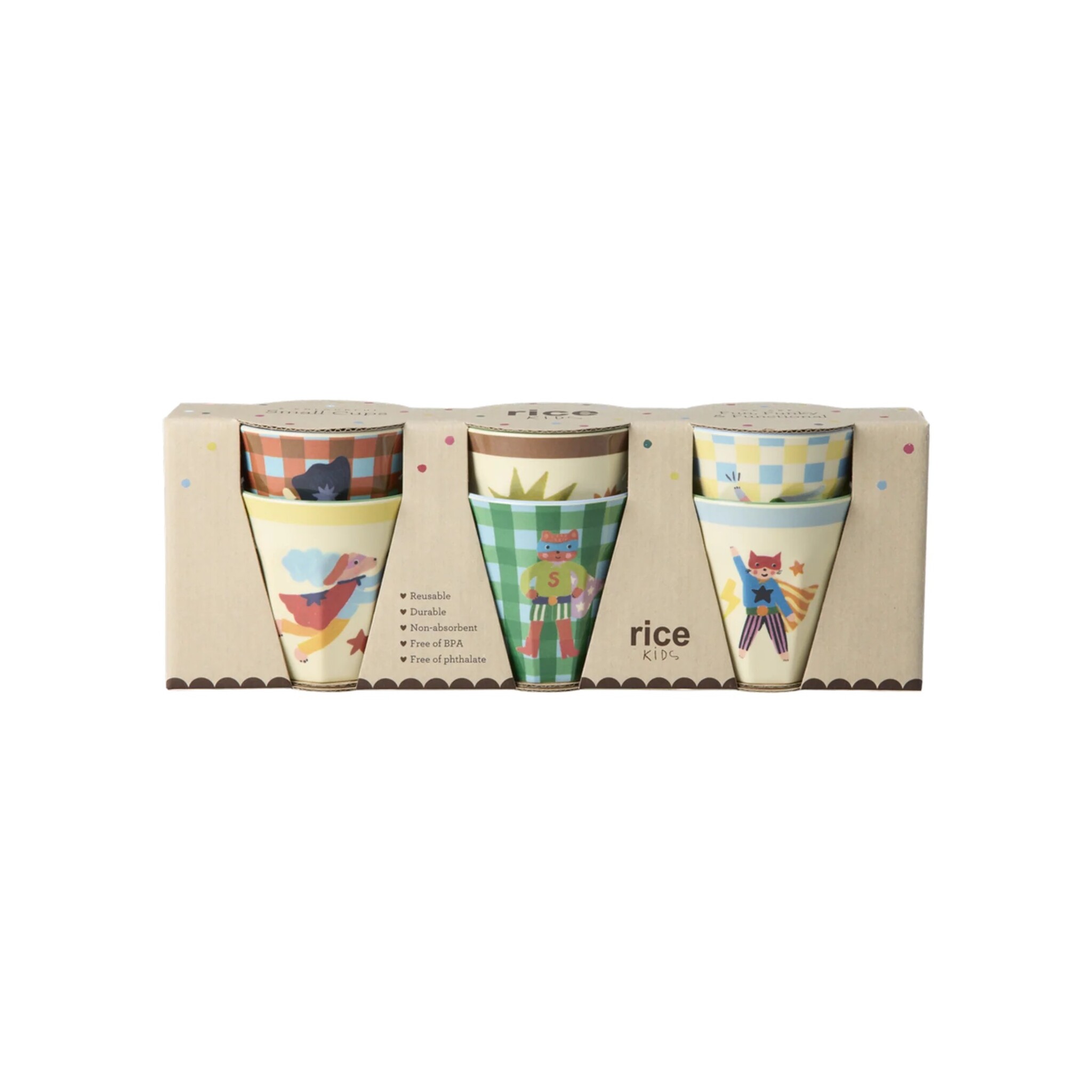 Kinderbecher Small Cup aus Melamin Hero, 6er Pack , grün 