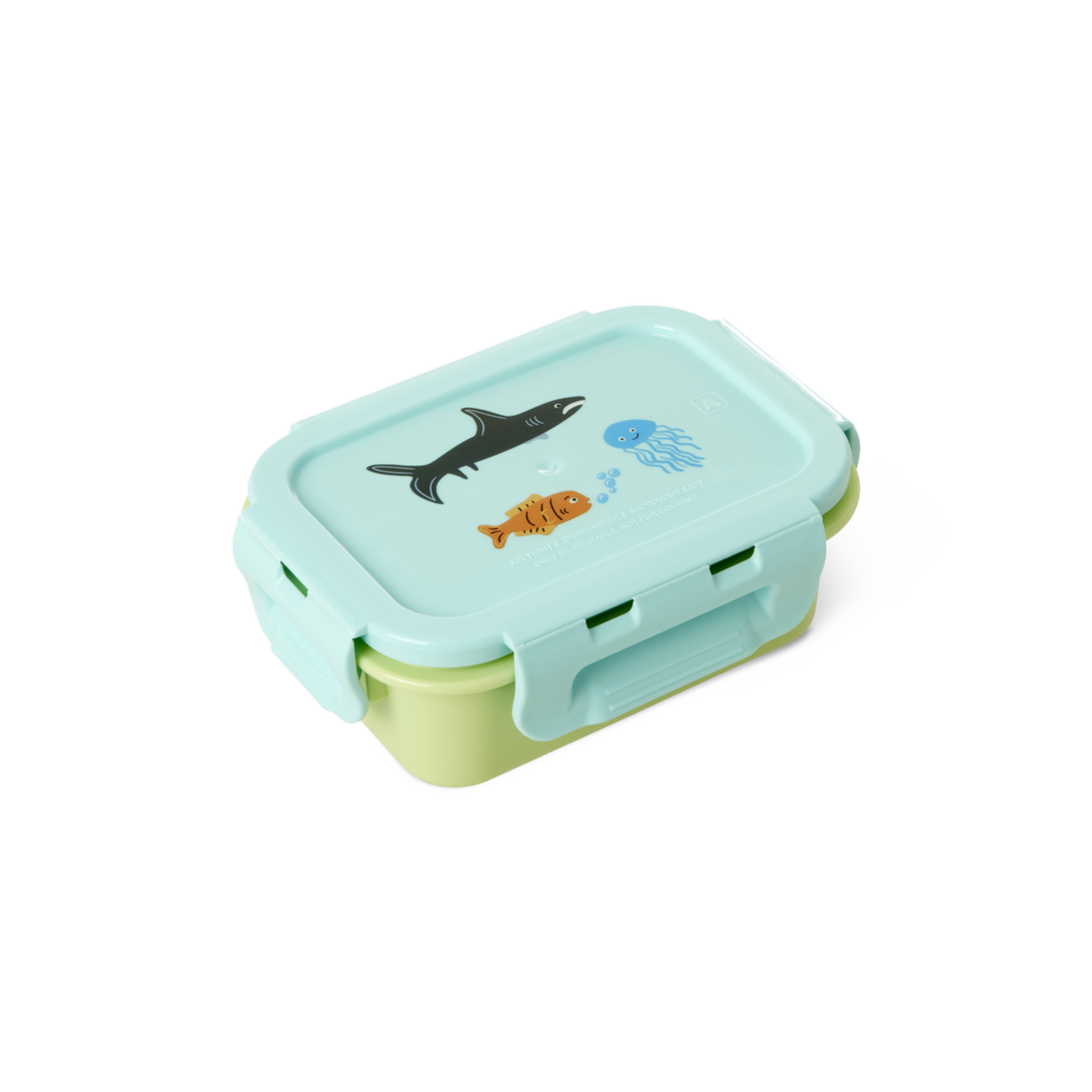 Kleine Kinder Brotdose Wildlife Print, mint 