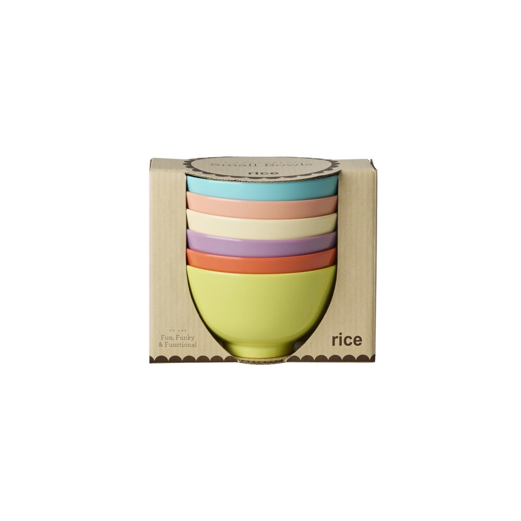 Kleine Melamin Schüsseln Glory Days 6er, diverse 