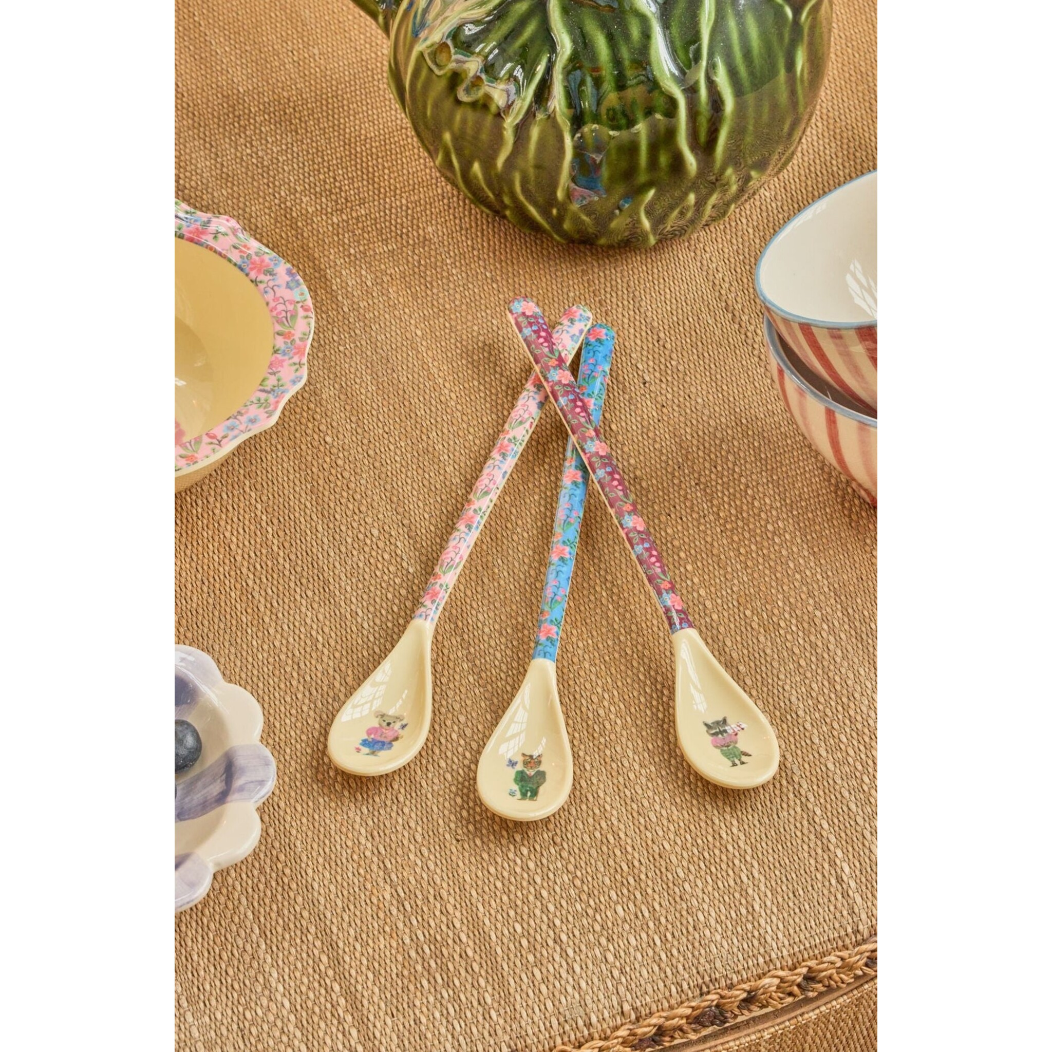 Latte-Löffel Nathalie Lété 3er, diverse 