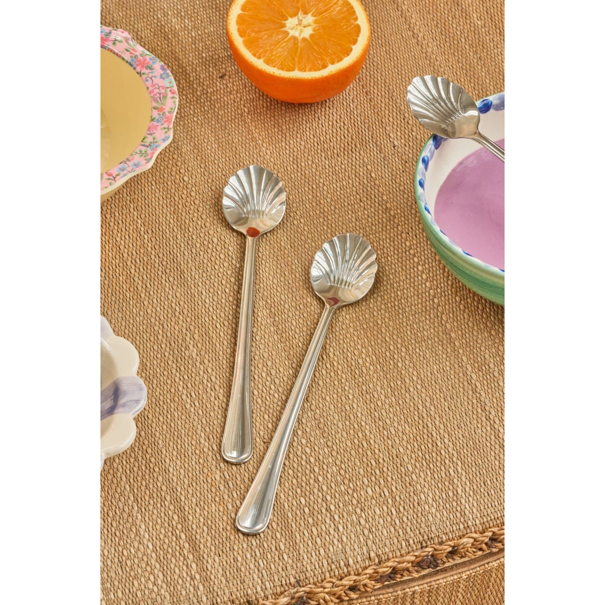 Lattelöffel rostfreier Stahl 4er, silber 