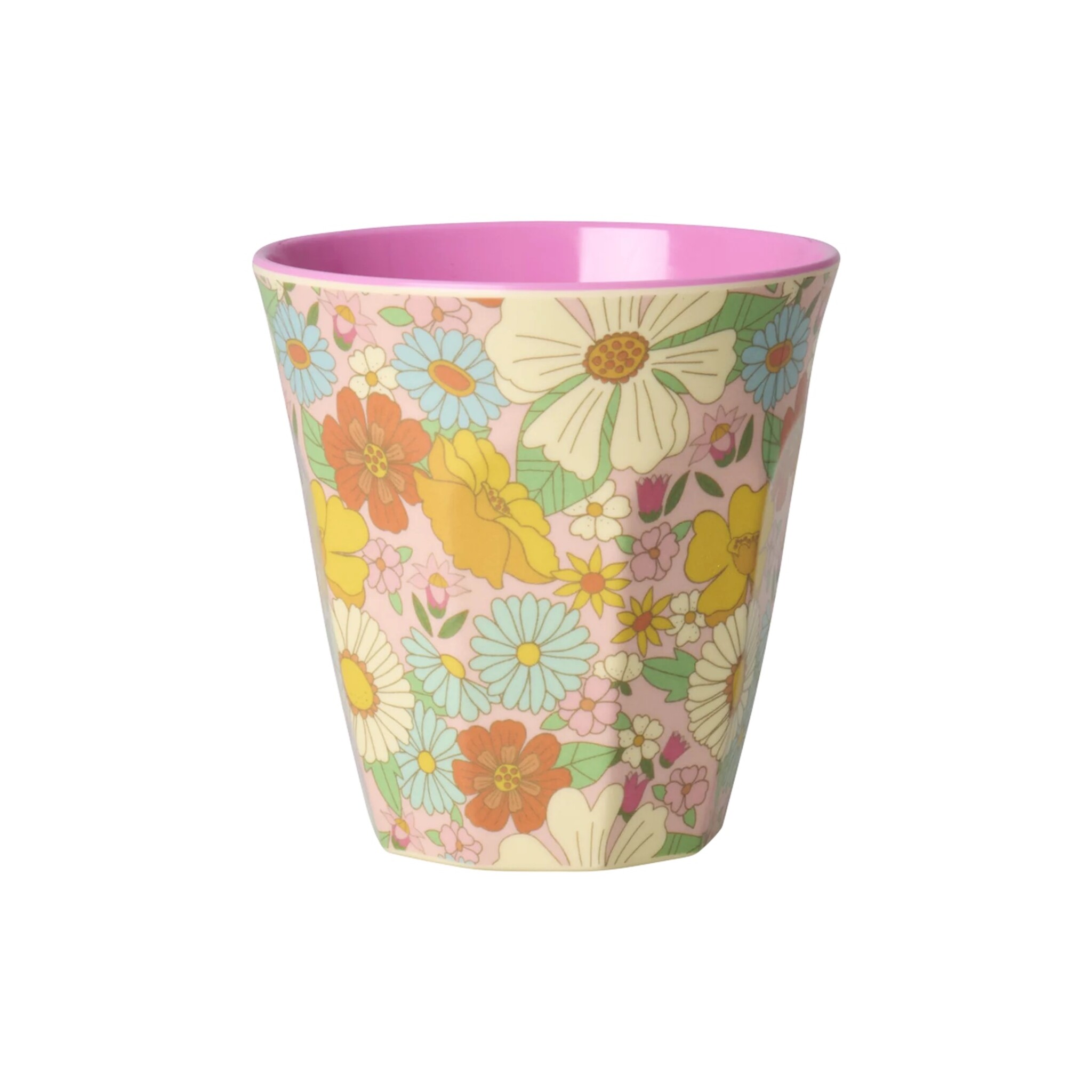 Medium Melamin Becher Flower Power, diverse 
