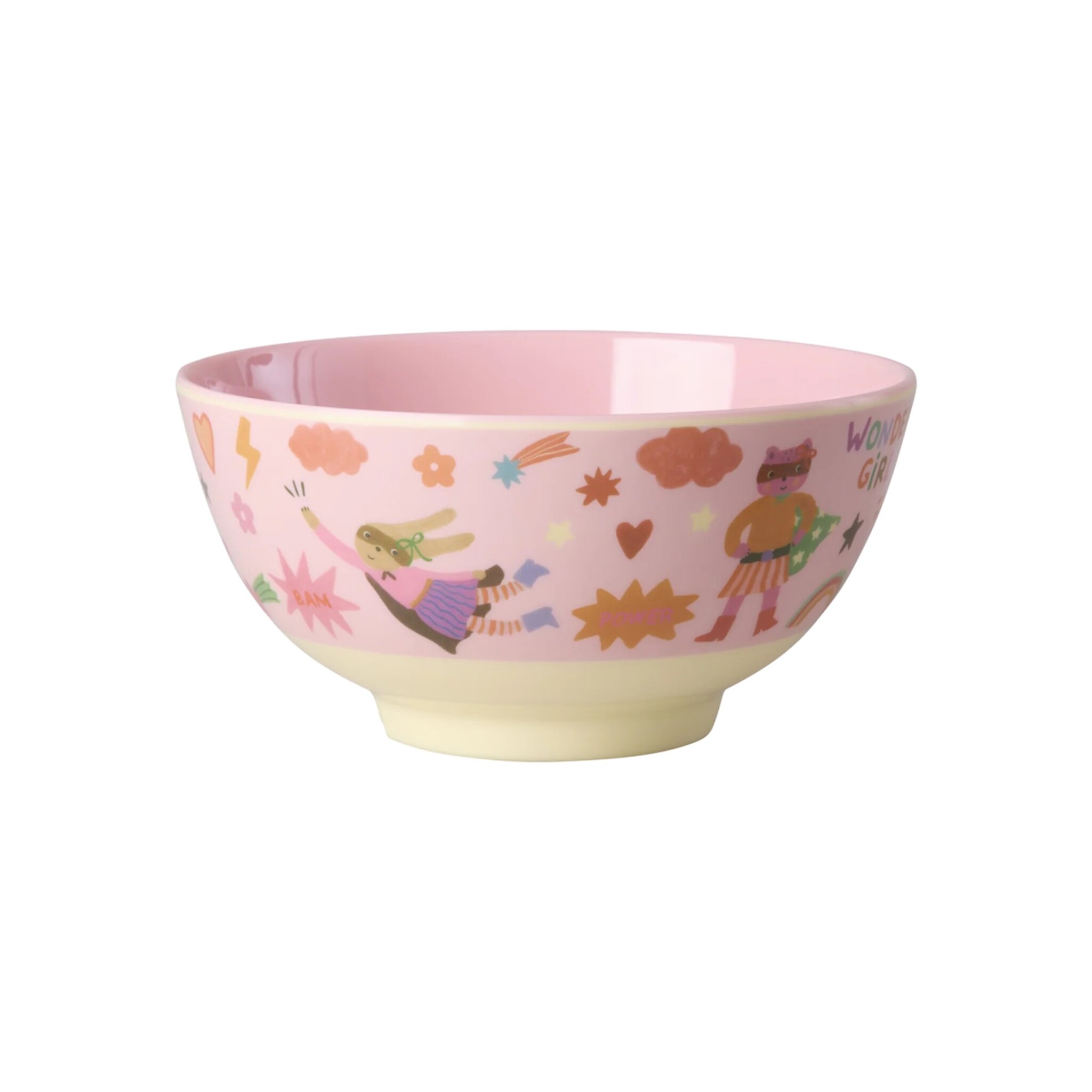 Medium Melamin Kinder Schüssel Hero, pink 