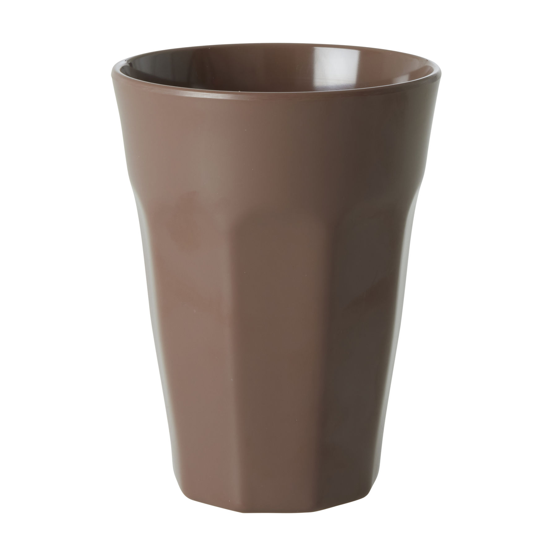 Melamin Becher groß einfarbig, braun 