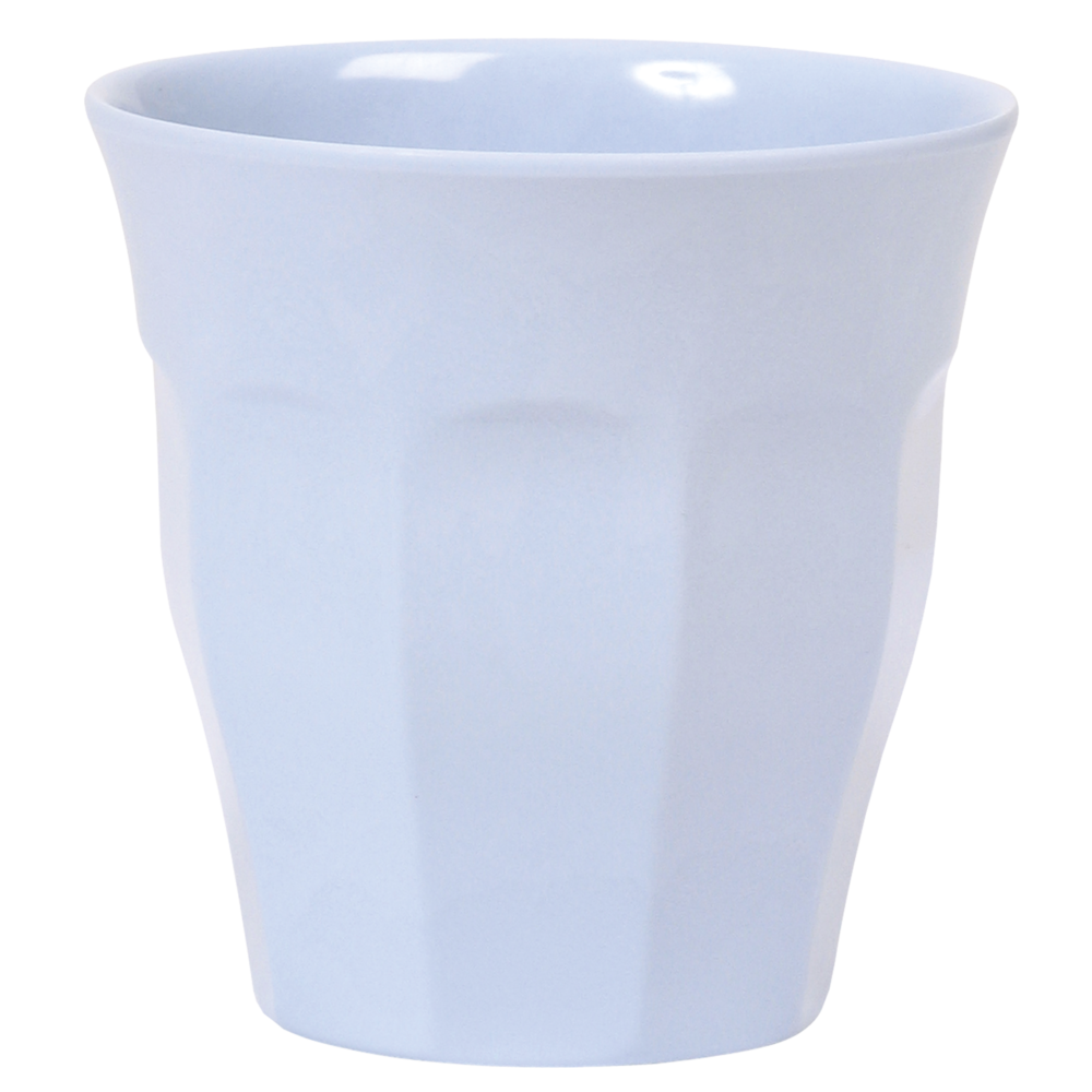 RICE Melamin Becher Medium einfarbig, soft blue 