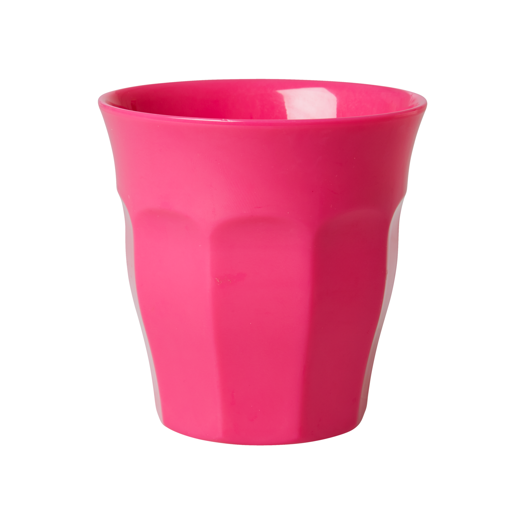 RICE Melamin Becher Medium einfarbig, fuchsia 
