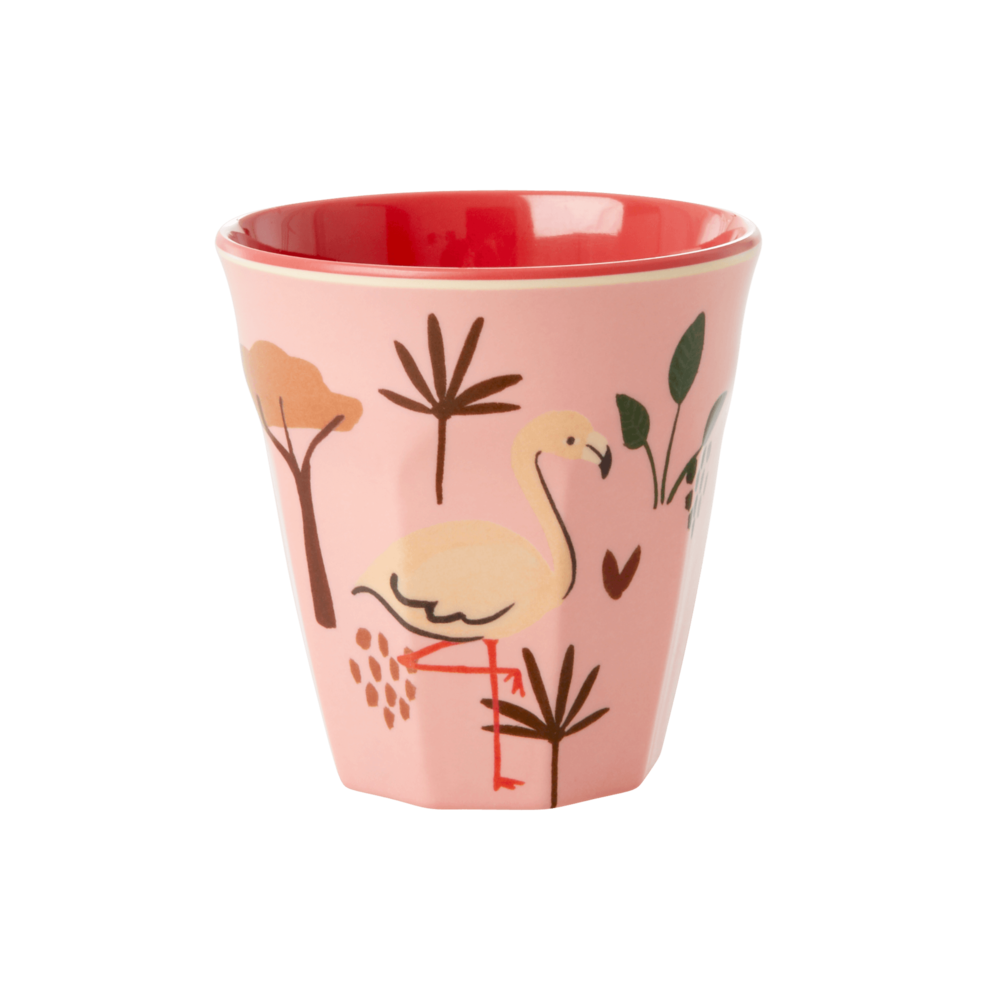 Melamin Kinderbecher Jungle Animals, pink 