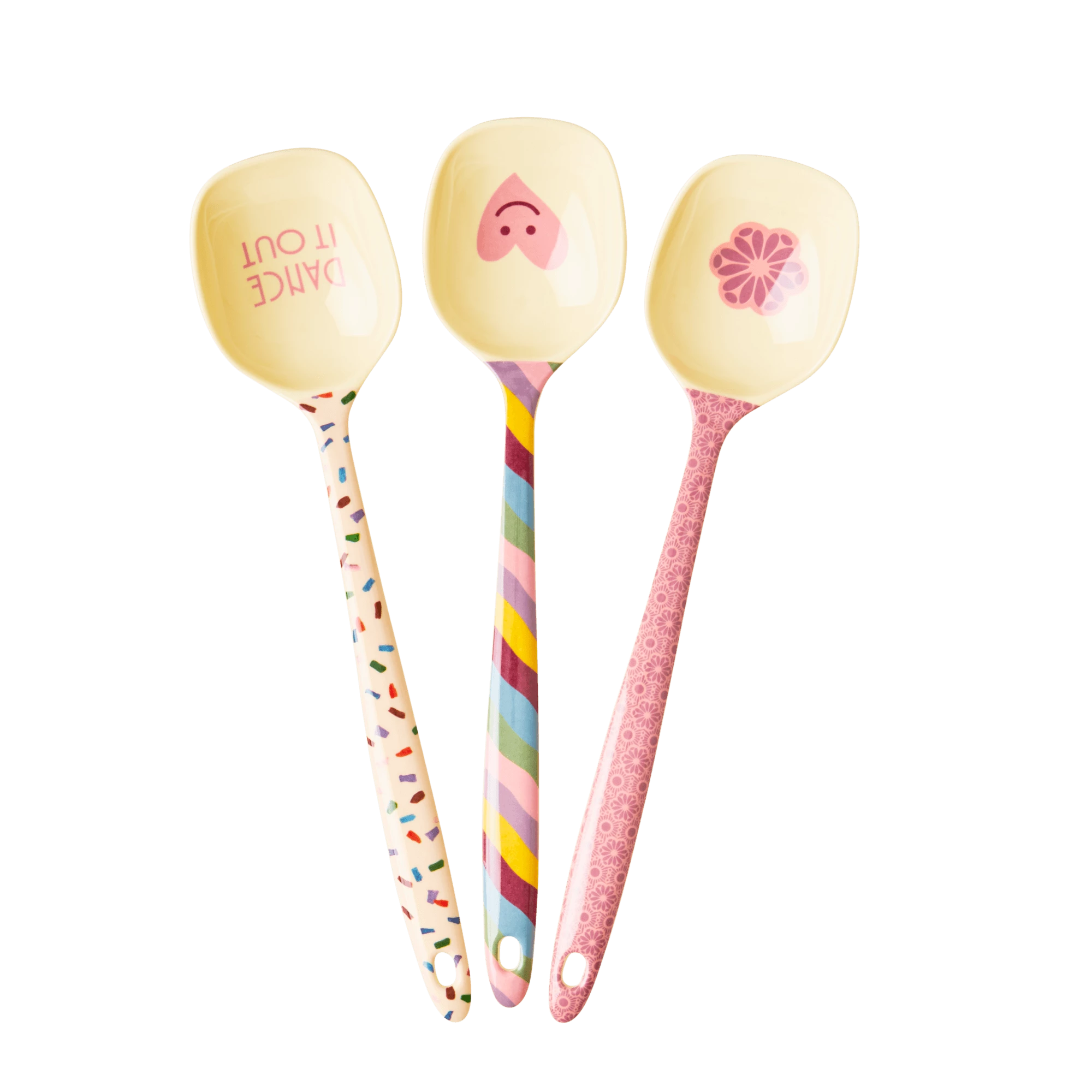 Melamin Kochlöffel 3er Set Dance Out, diverse 
