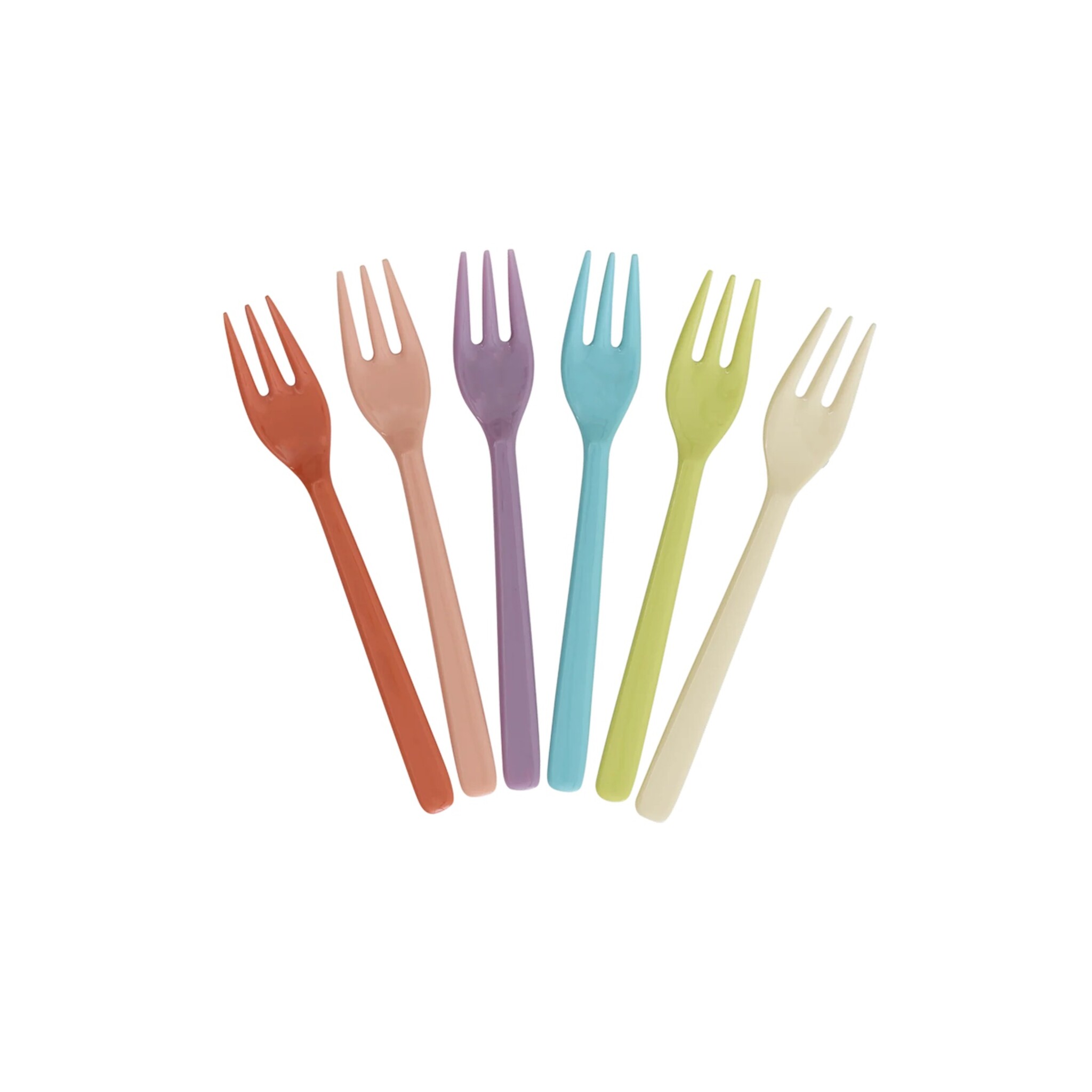 Melamin Kuchengabeln Glory Days 6er, diverse 