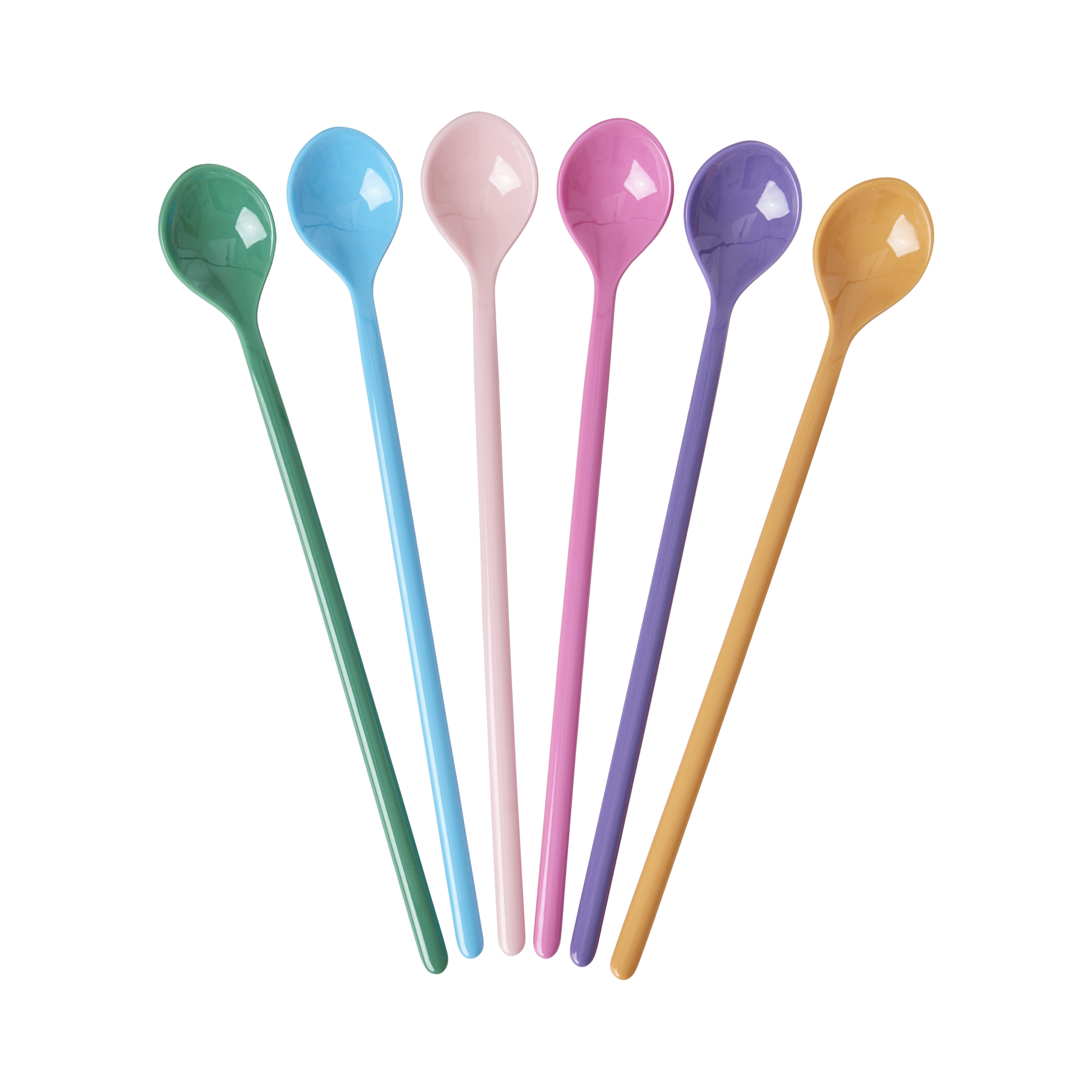 Melamin Latte Löffel in 6 verschiedenen Farben, diverse 