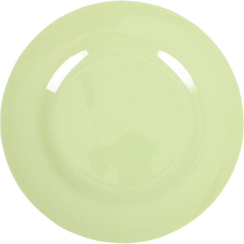 RICE Melamin Teller einfarbig, mint 