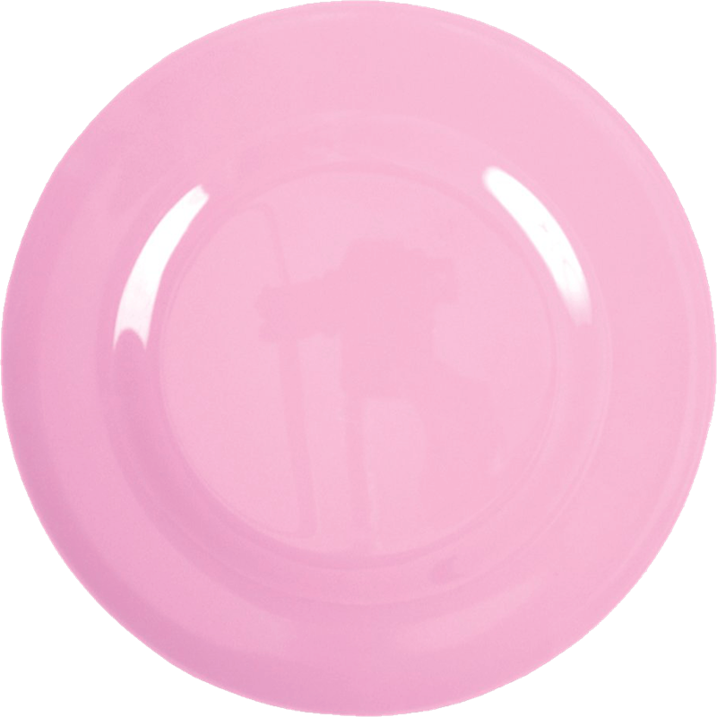 RICE Melamin Teller einfarbig, pink 