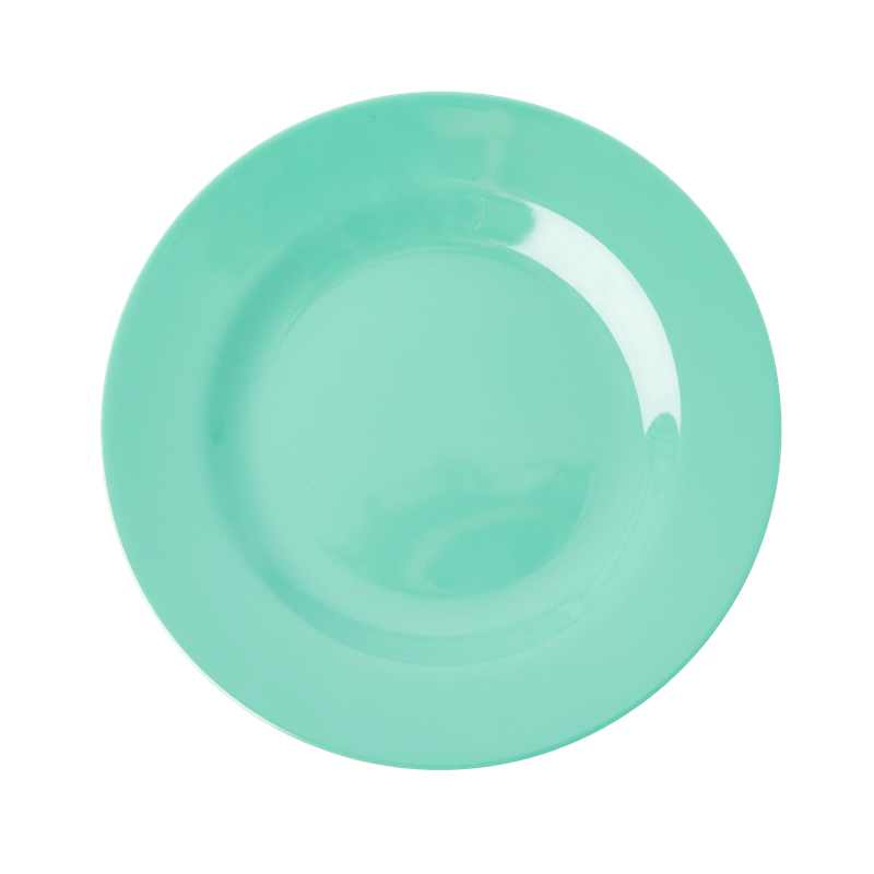 RICE Melamin Teller einfarbig, smaragdgrün 