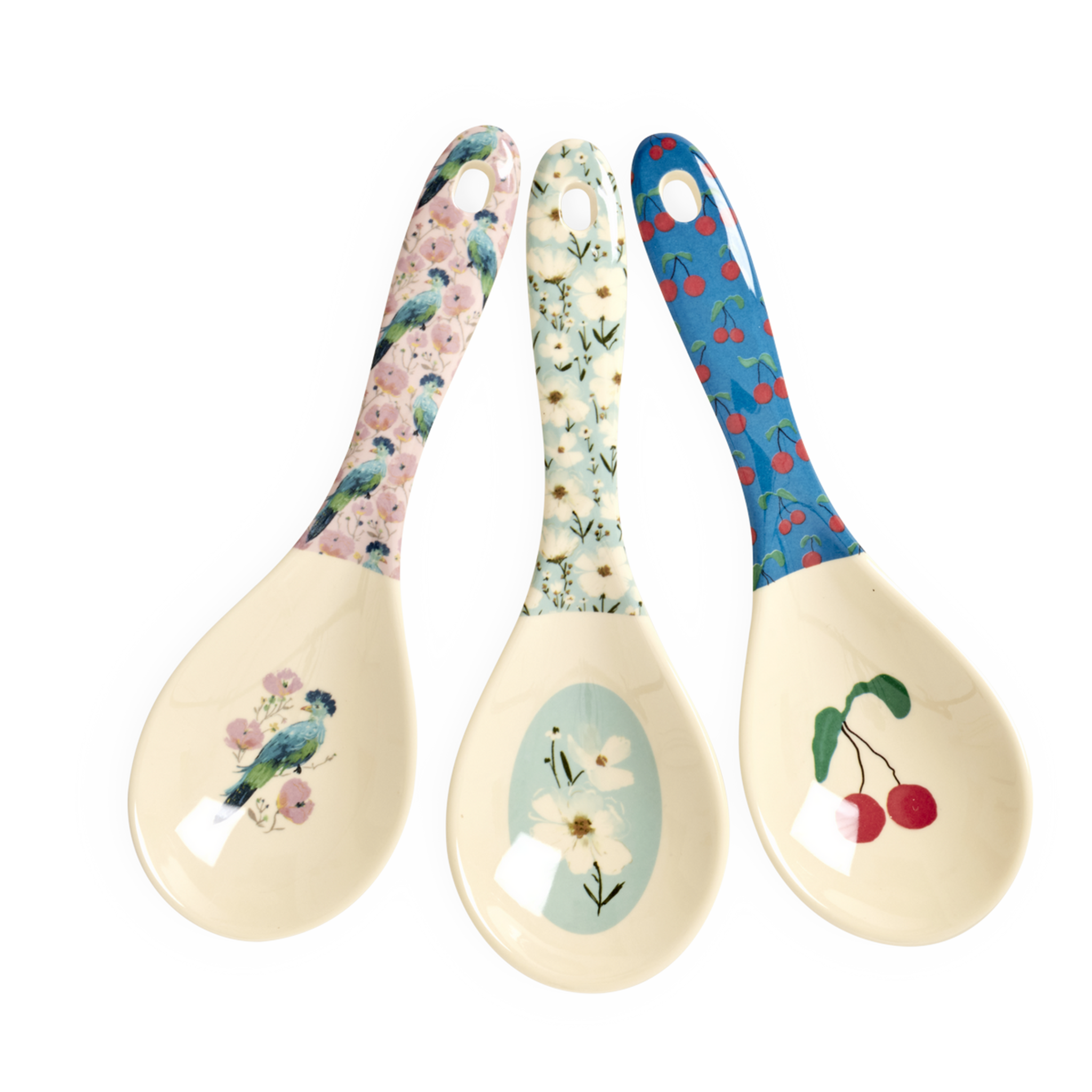 Melamin Salatlöffel Show Your True Colors 3er-Set, diverse