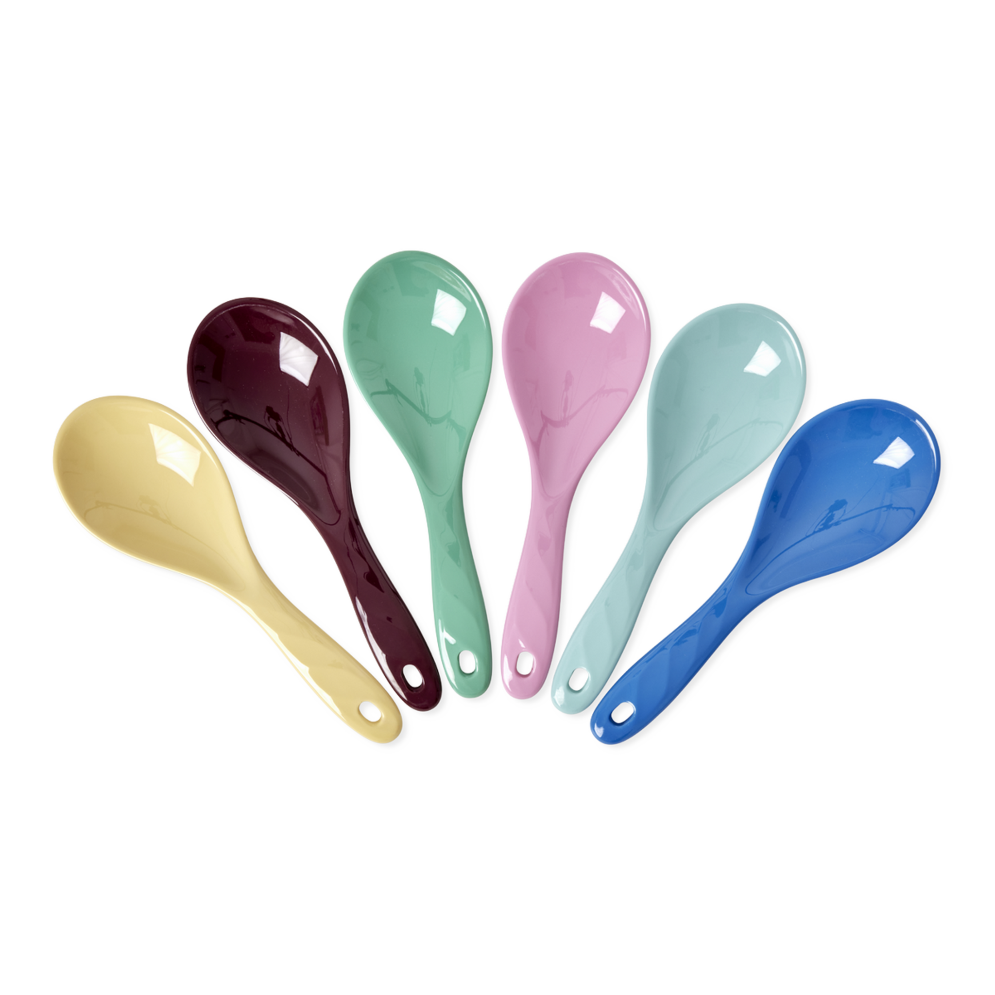 Melamin Salatlöffel Show Your True Colors Einfarbig 6er-Set, diverse