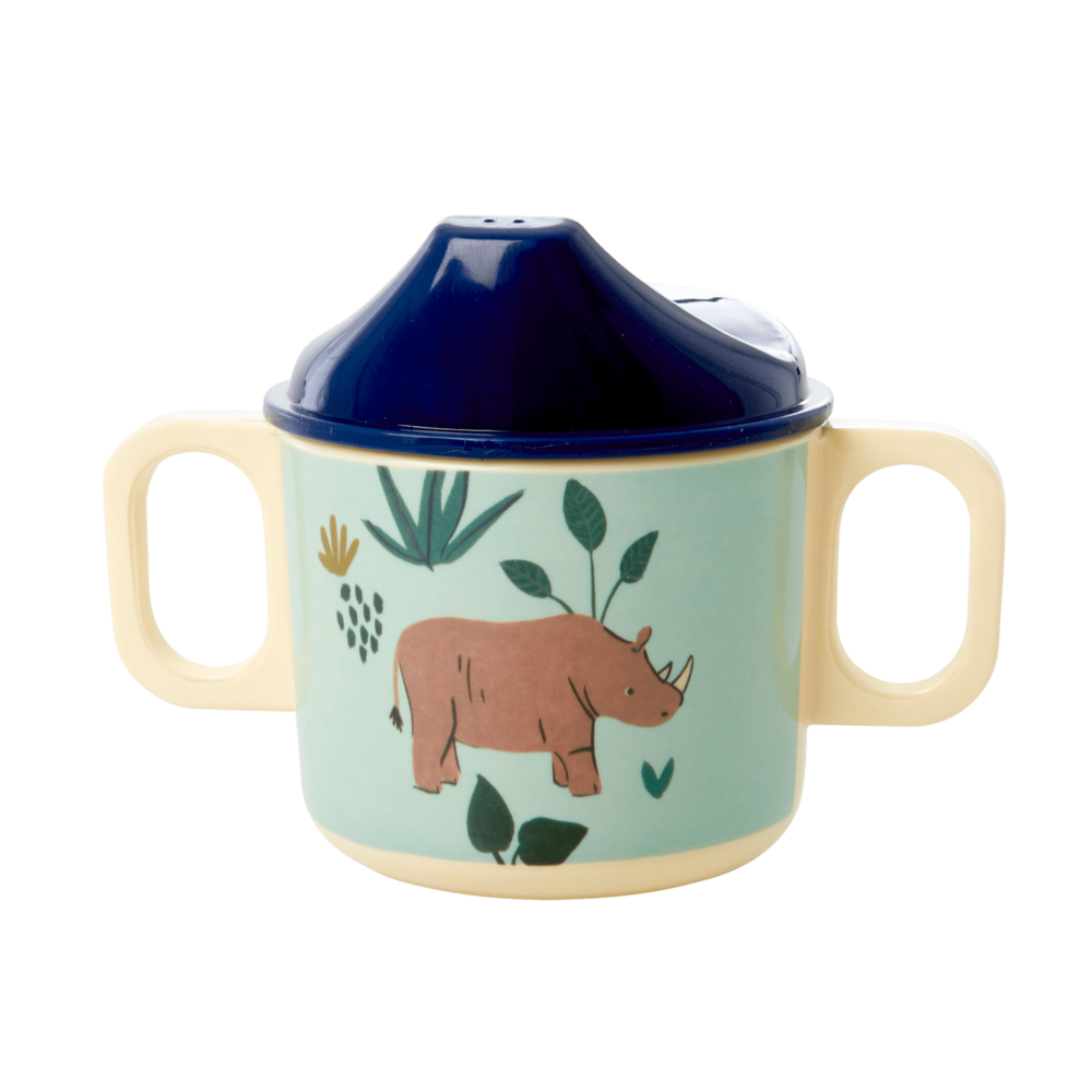 Melamin Schnabelbecher Jungle Animals, blau 