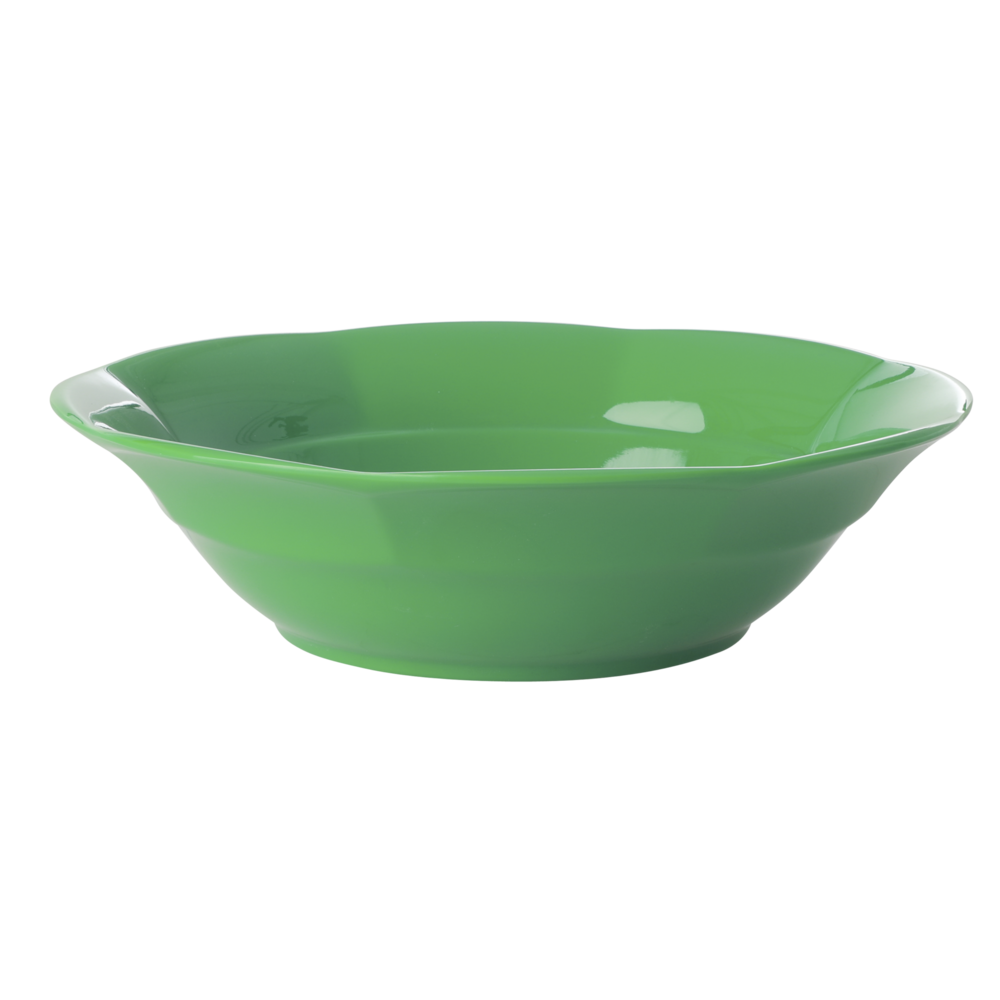 RICE Melamin Suppenteller einfarbig, forest green 