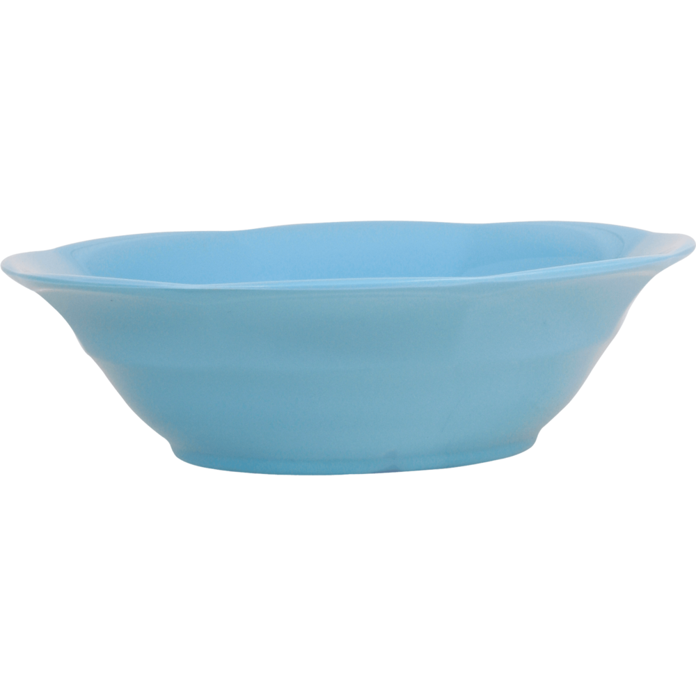 RICE Melamin Suppenteller einfarbig, türkis 