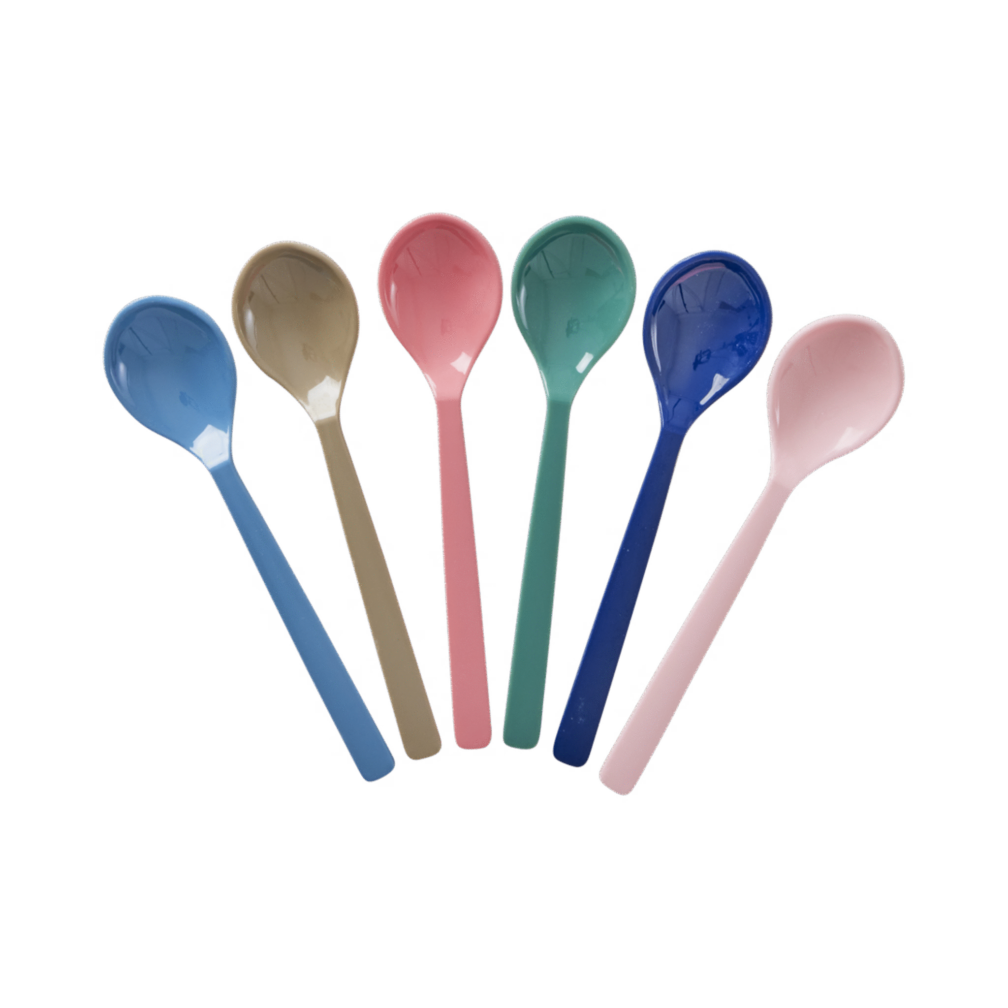 Melamin Teelöffel im 6er Pack, diverse 13 cm