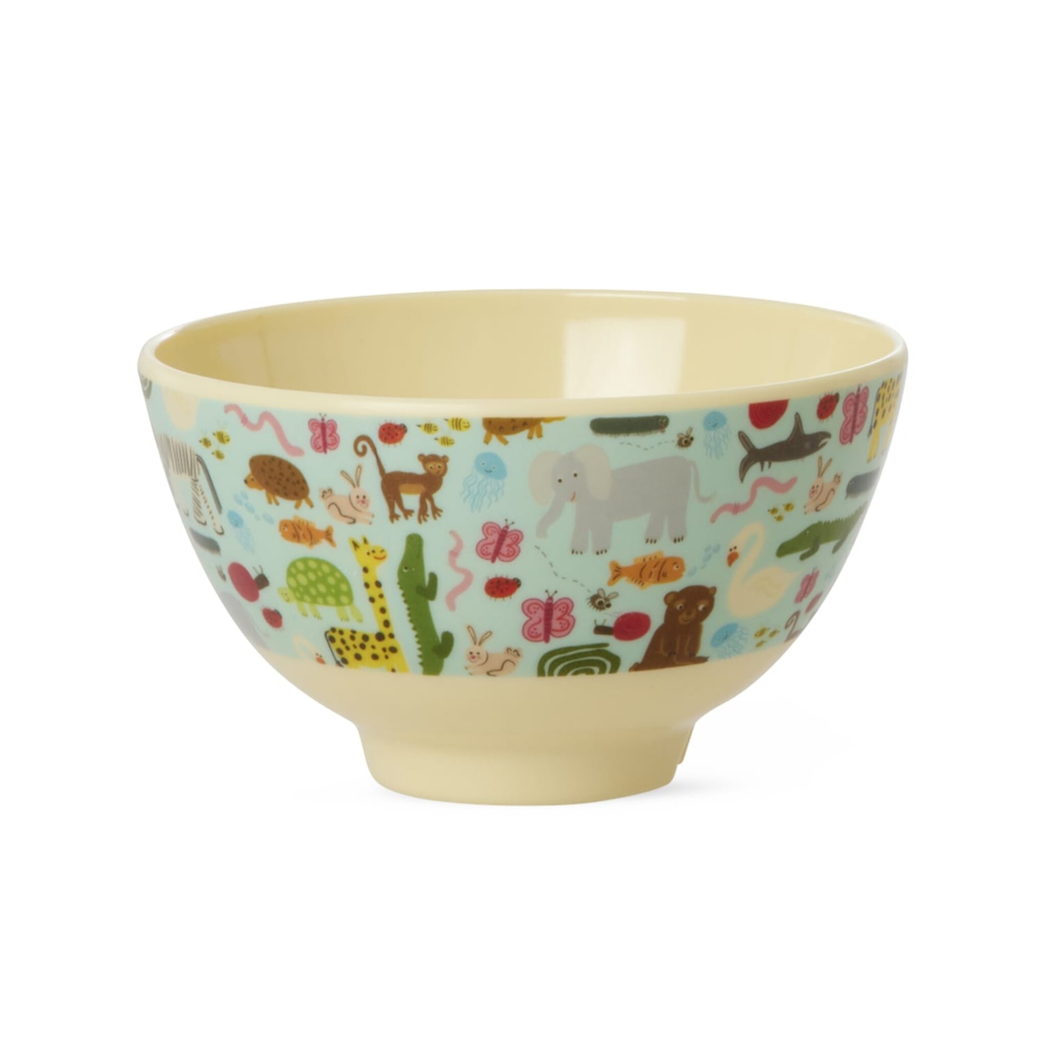 Melamine Kinderschüssel Wildlife Print 300ml, mint 