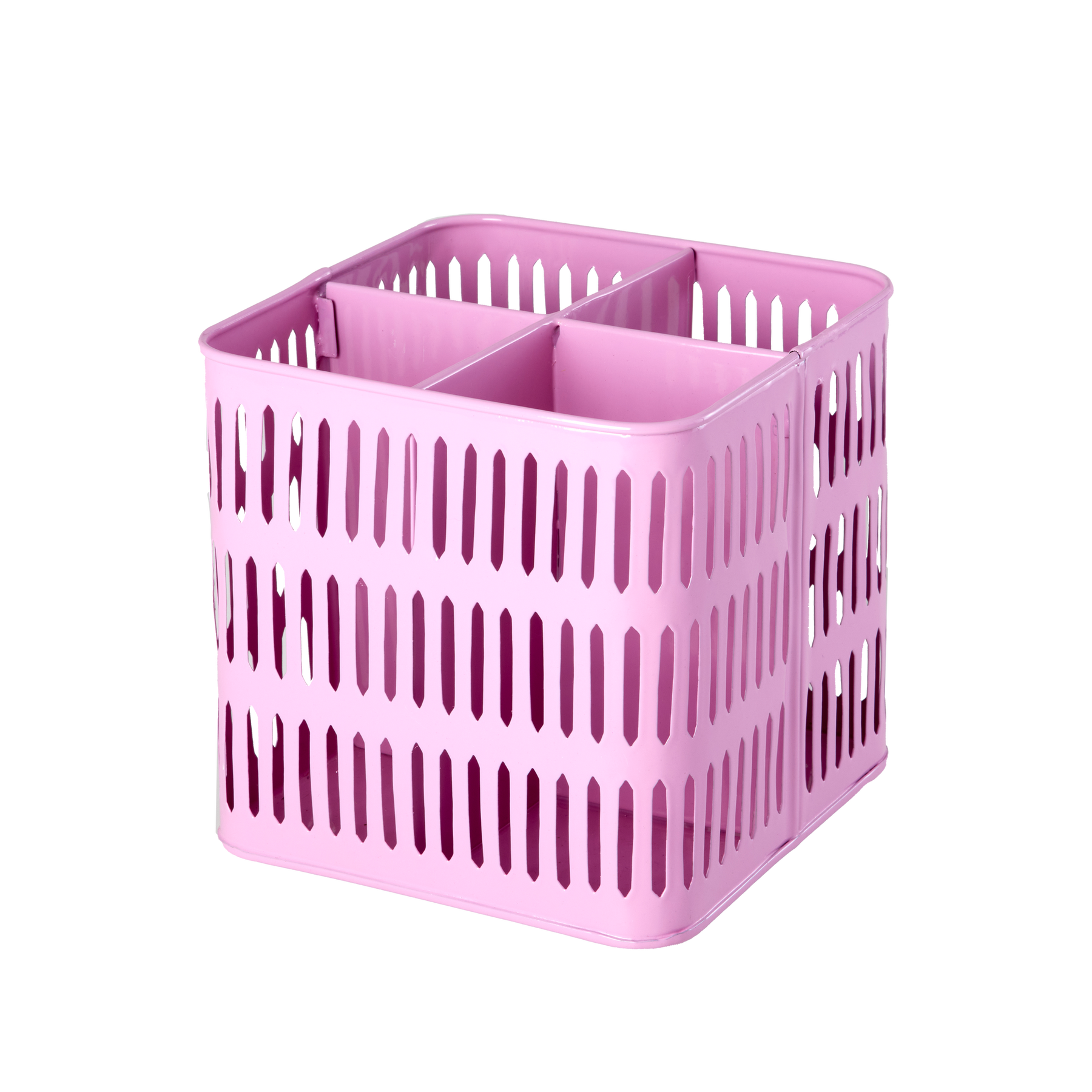 Metall Korb quadratisch pink, pink 18 x 18 x 17 cm