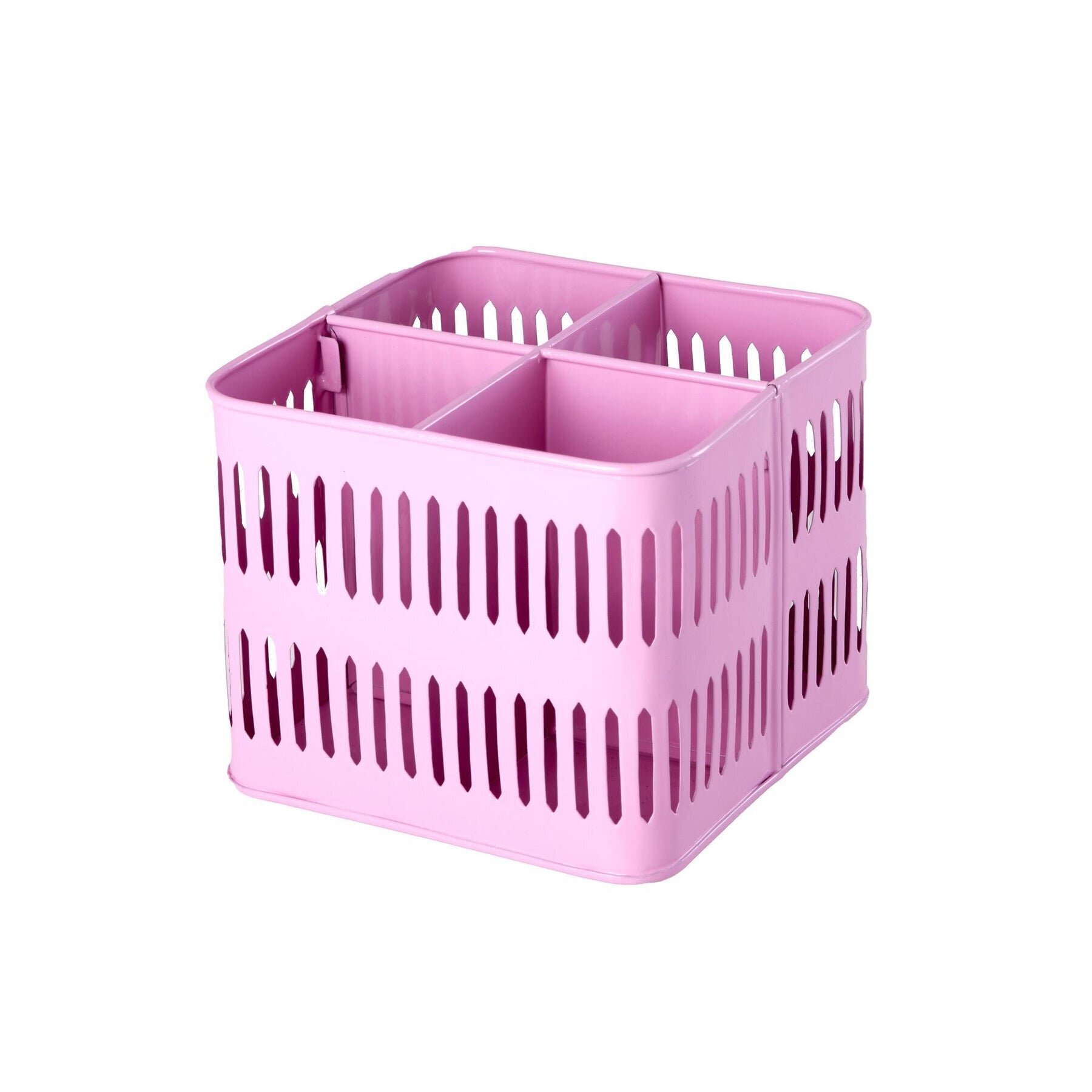 Metall Korb quadratisch pink, pink 17 x 17 x 14 cm