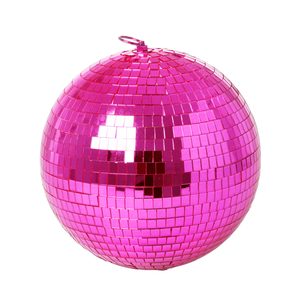 RICE pinke Diskokugel,  Ø25 cm